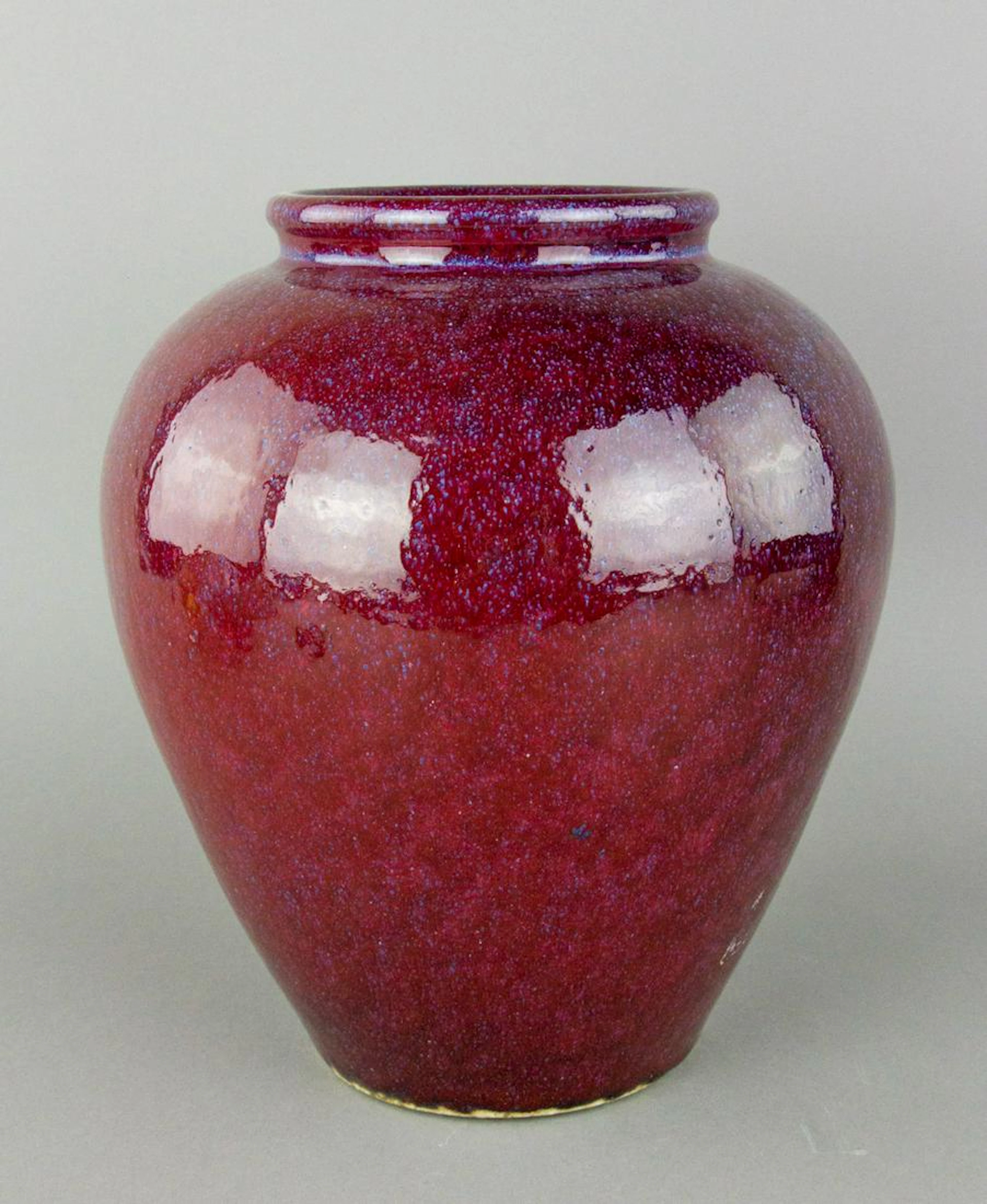 Chinese Flambe Glazed Porcelain Jar 18th Century