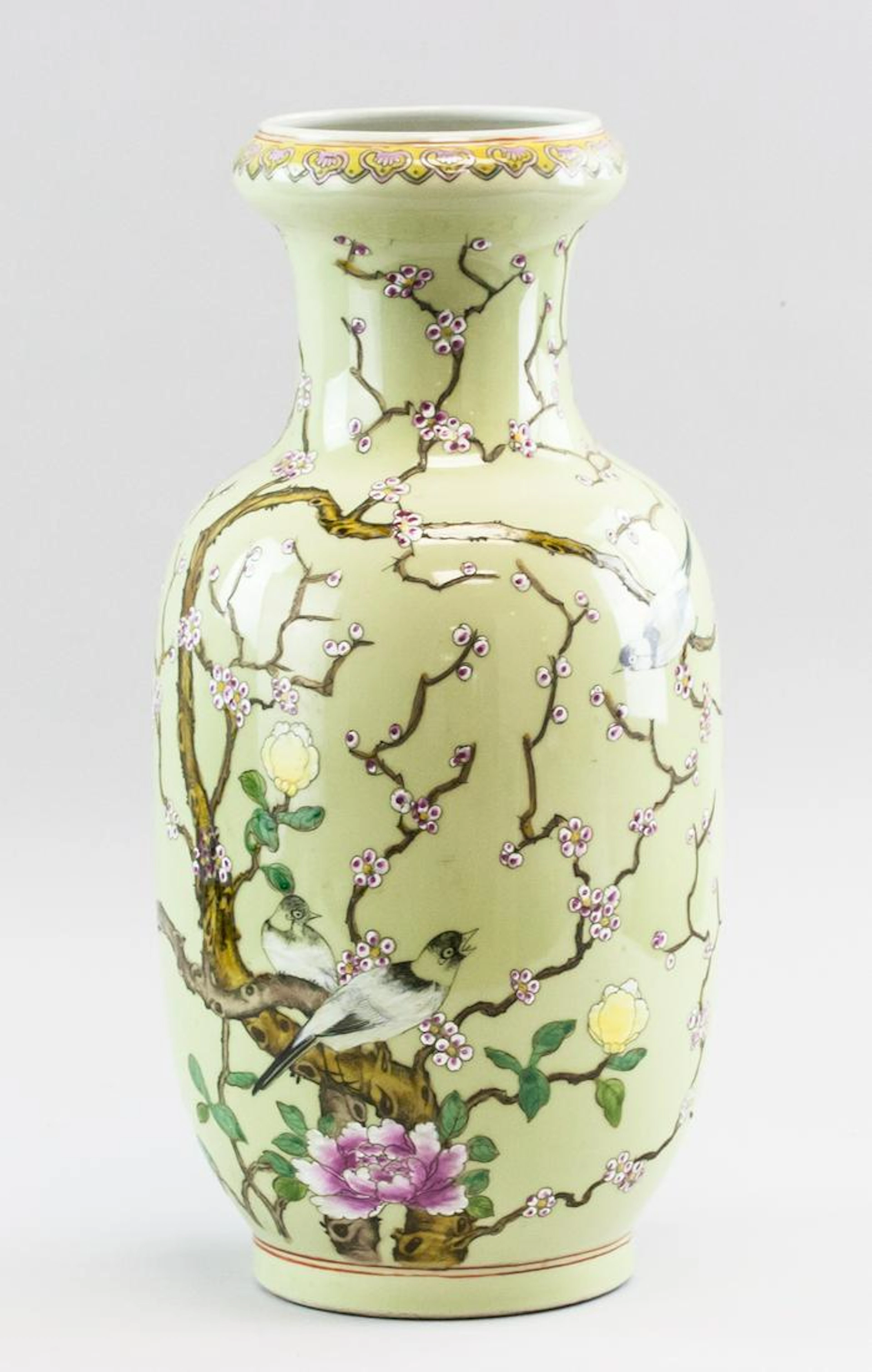 Chinese Light Green Vase Guangxu MK