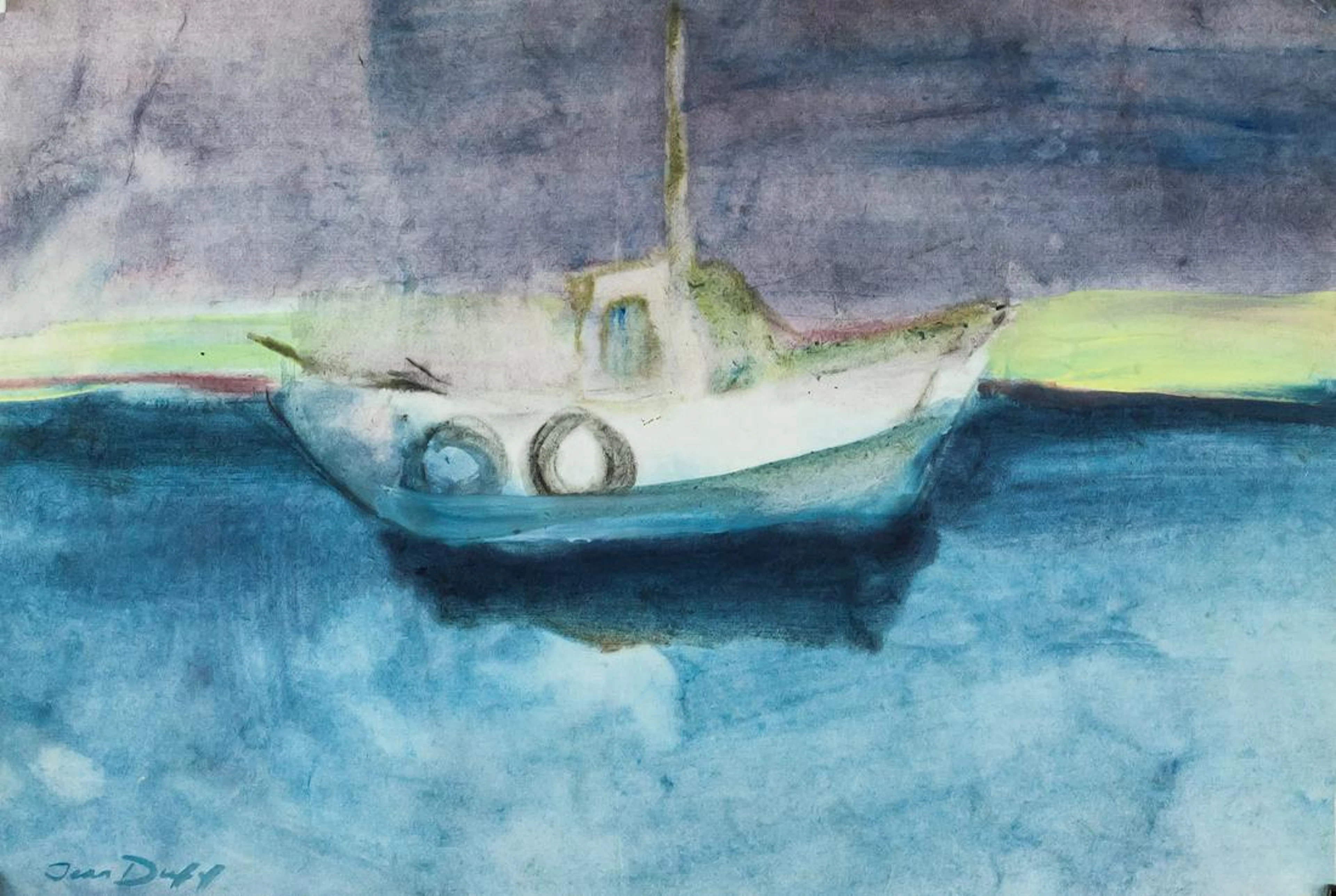 French Mixed Media on Paper Signed Jean Dufy