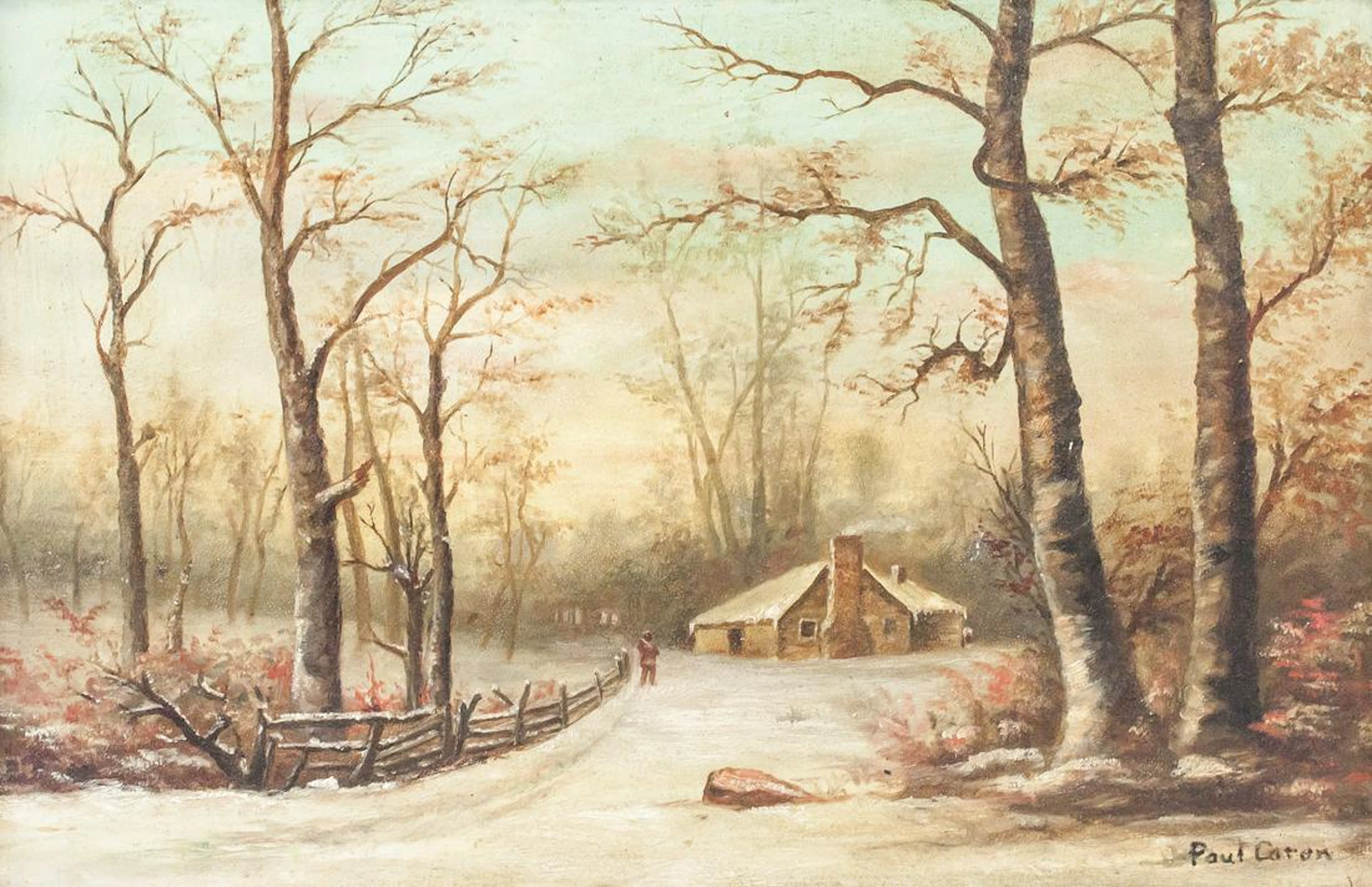 Canadian Oil on Canvas Signed Paul Caro