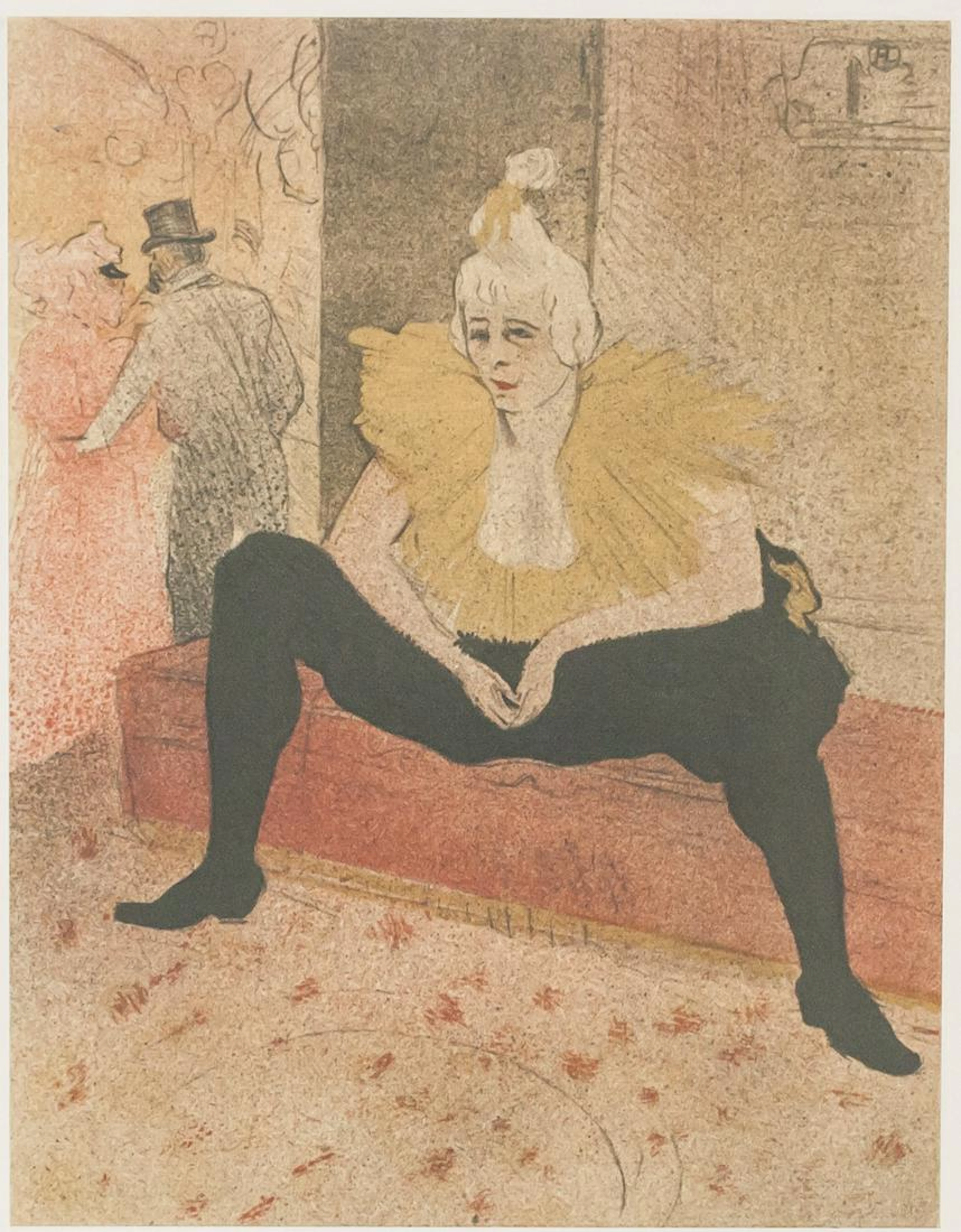 French Lithograph Signed T Lautrec