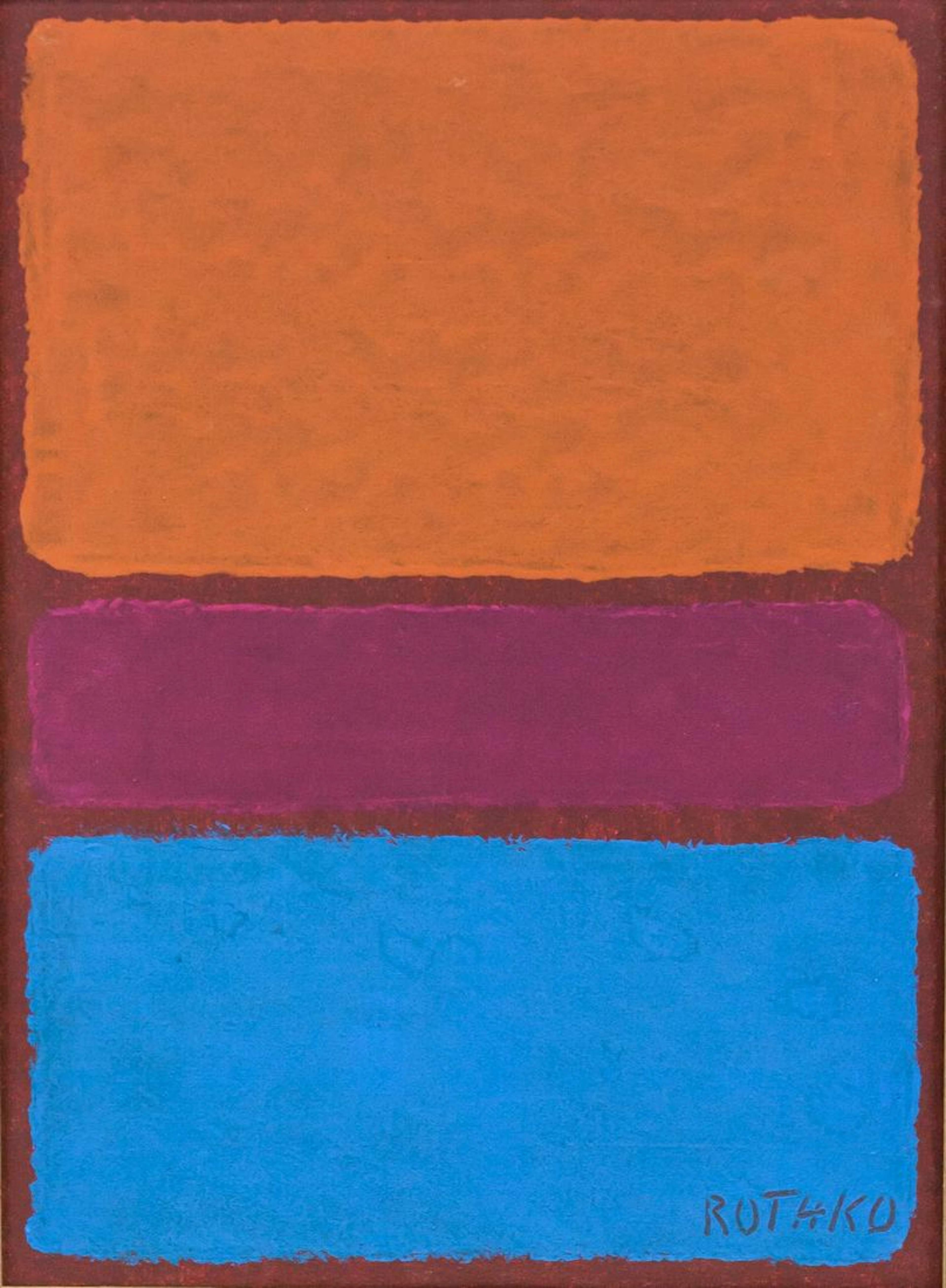 American Abstract Oil on Canvas Signed Rothko
