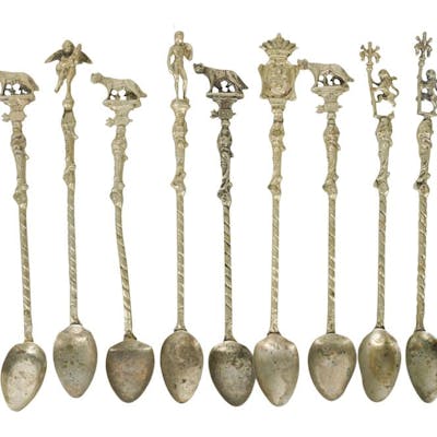 Collection of Italian Figural Souvenir Spoons
