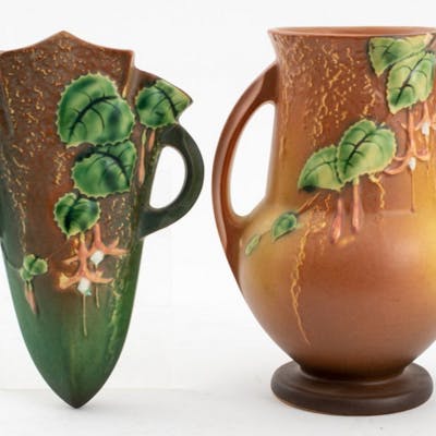 Roseville Pottery "Fuschia" Ceramic Vessels, 2