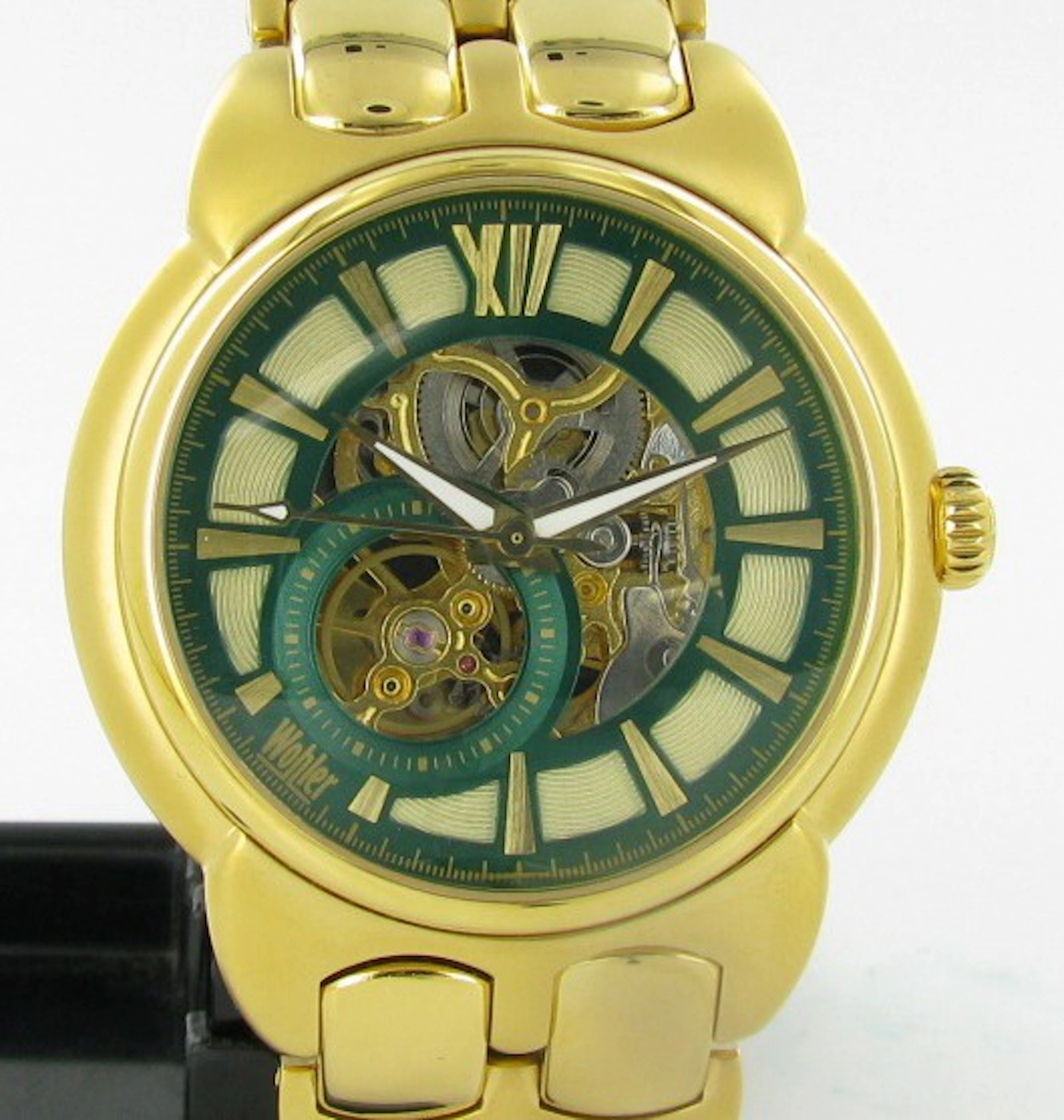 1080A: New Wohler Mens Skeleton Style Watch