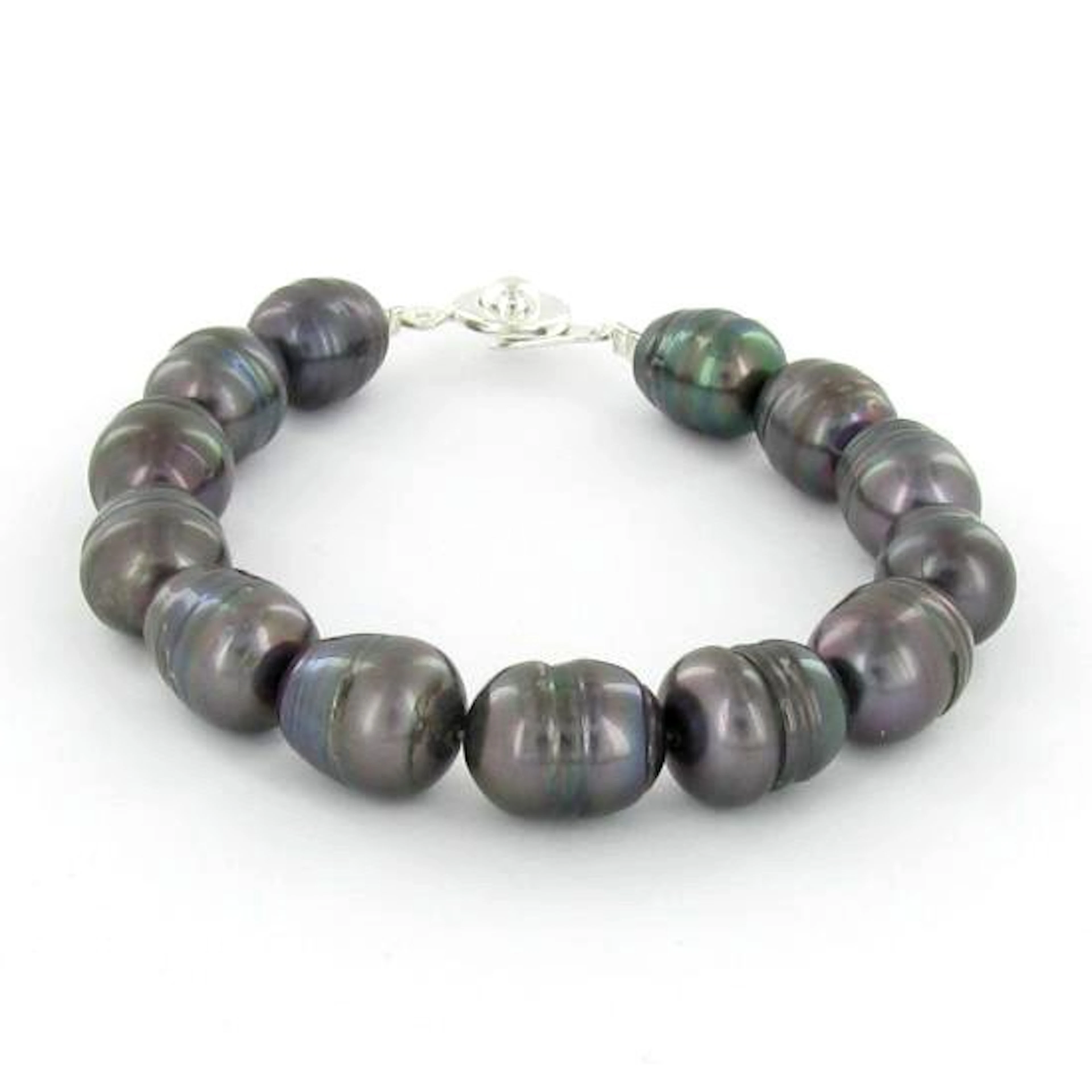 Saltwater Baroque Black Pearl Bracelet