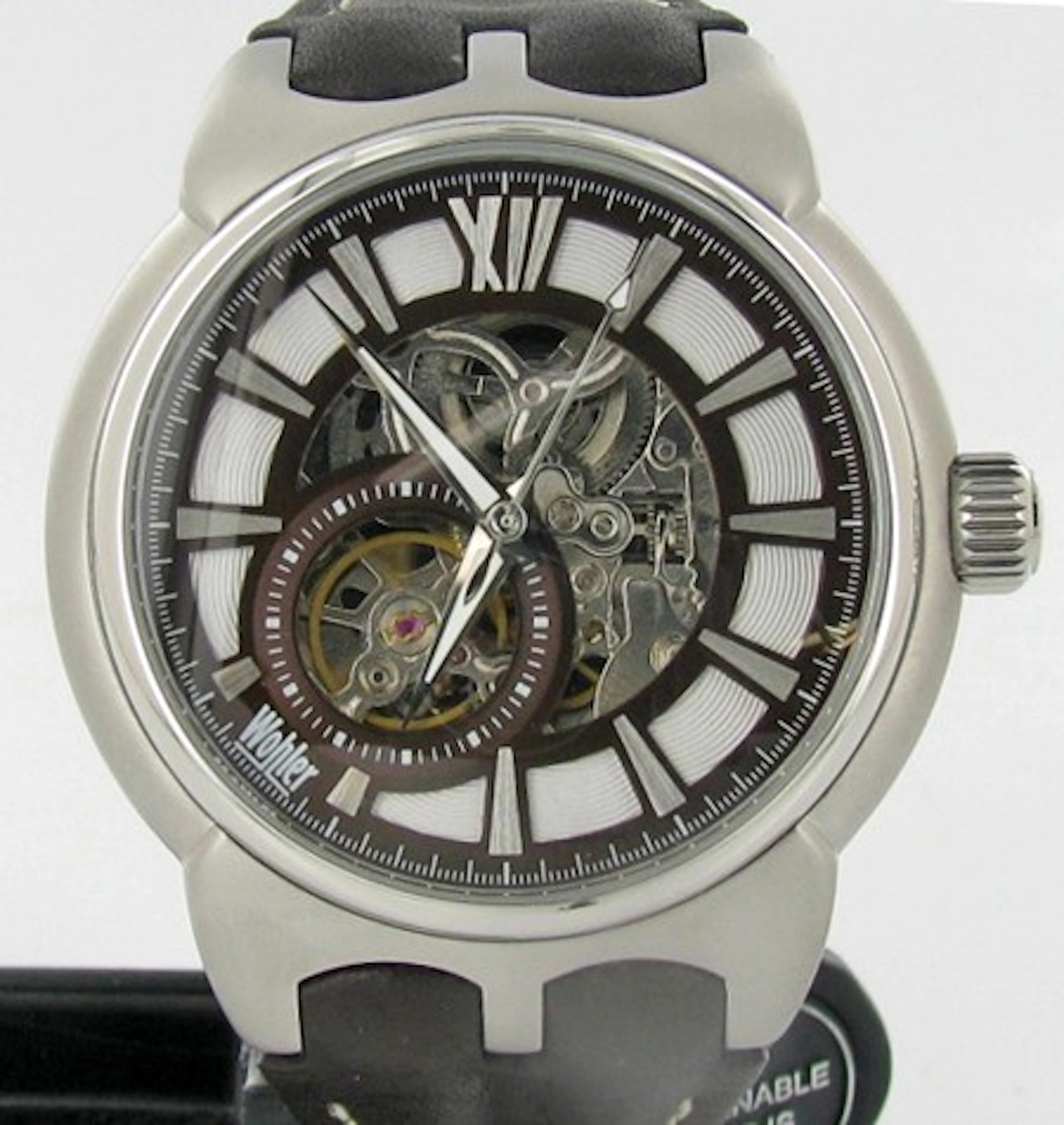 New Wohler Mens Skeleton Style Watch