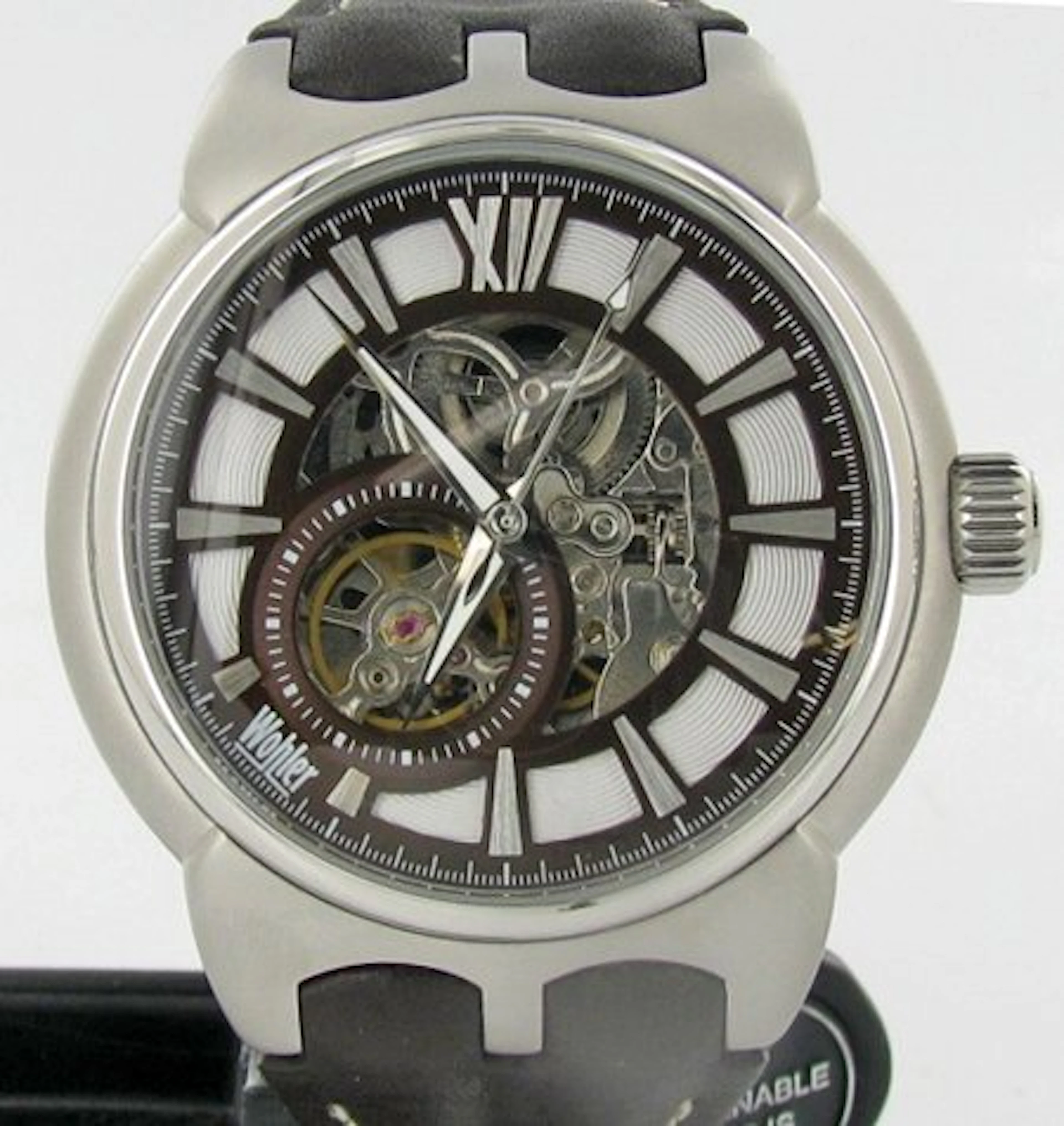New Wohler Mens Skeleton Style Watch