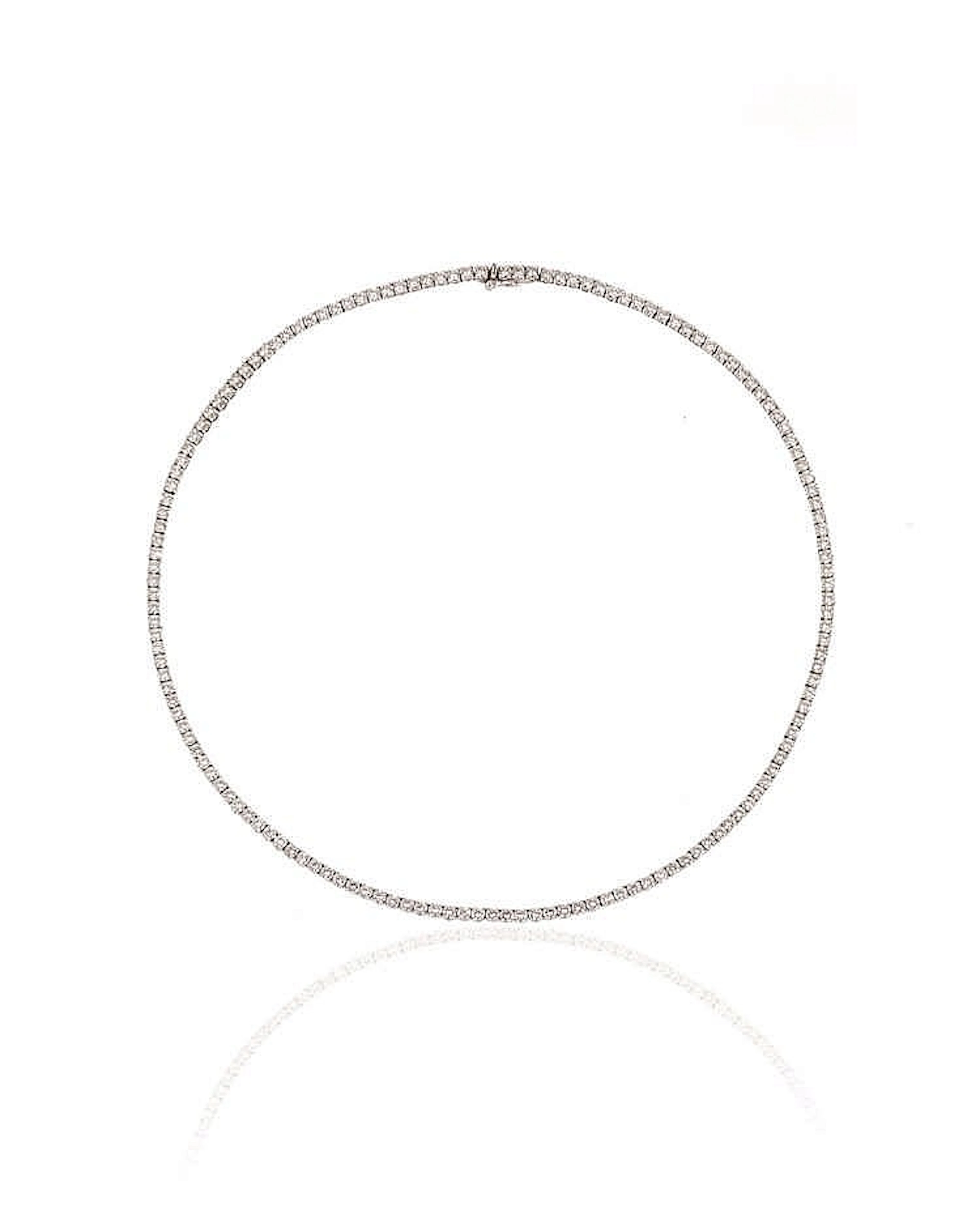 COLLANA, CARTIER, IN ORO BIANCO E DIAMANTIrealizzata ad una fila di cen