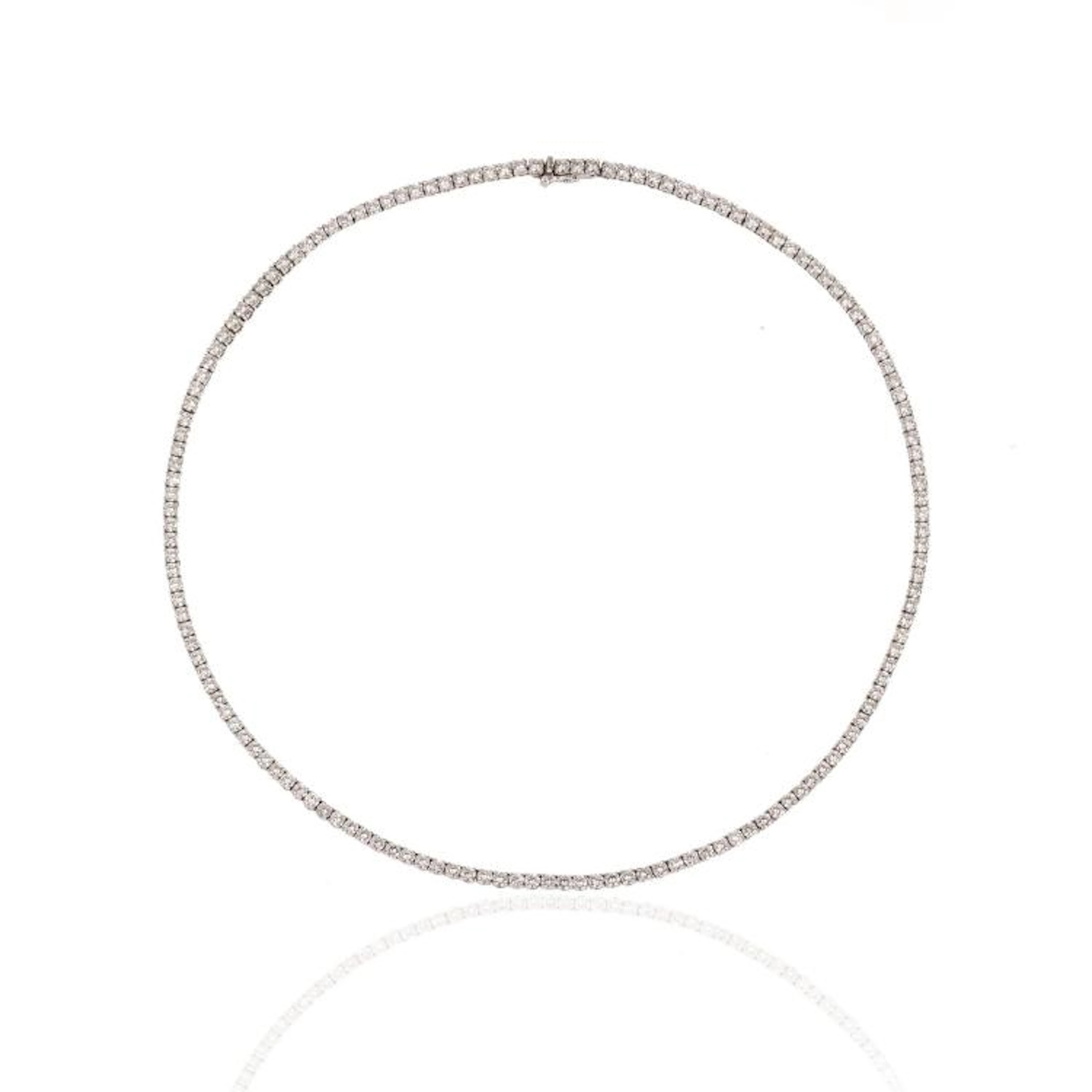 COLLANA TENNIS, CARTIER, IN ORO BIANCO E DIAMANTI