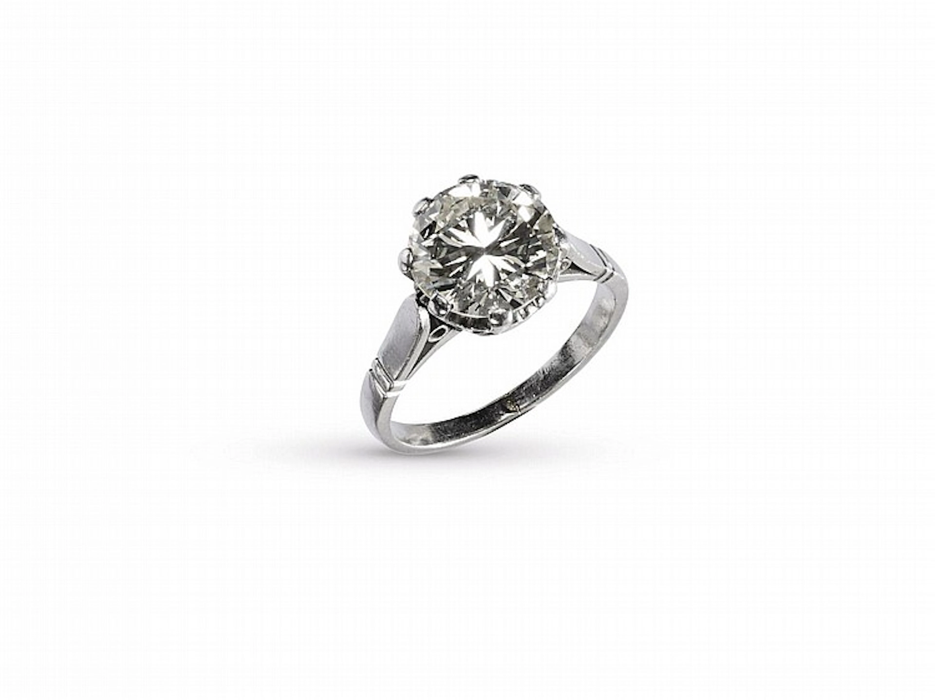 ANELLO IN ORO BIANCO 18 KT CON DIAMANTEmontato a solitario