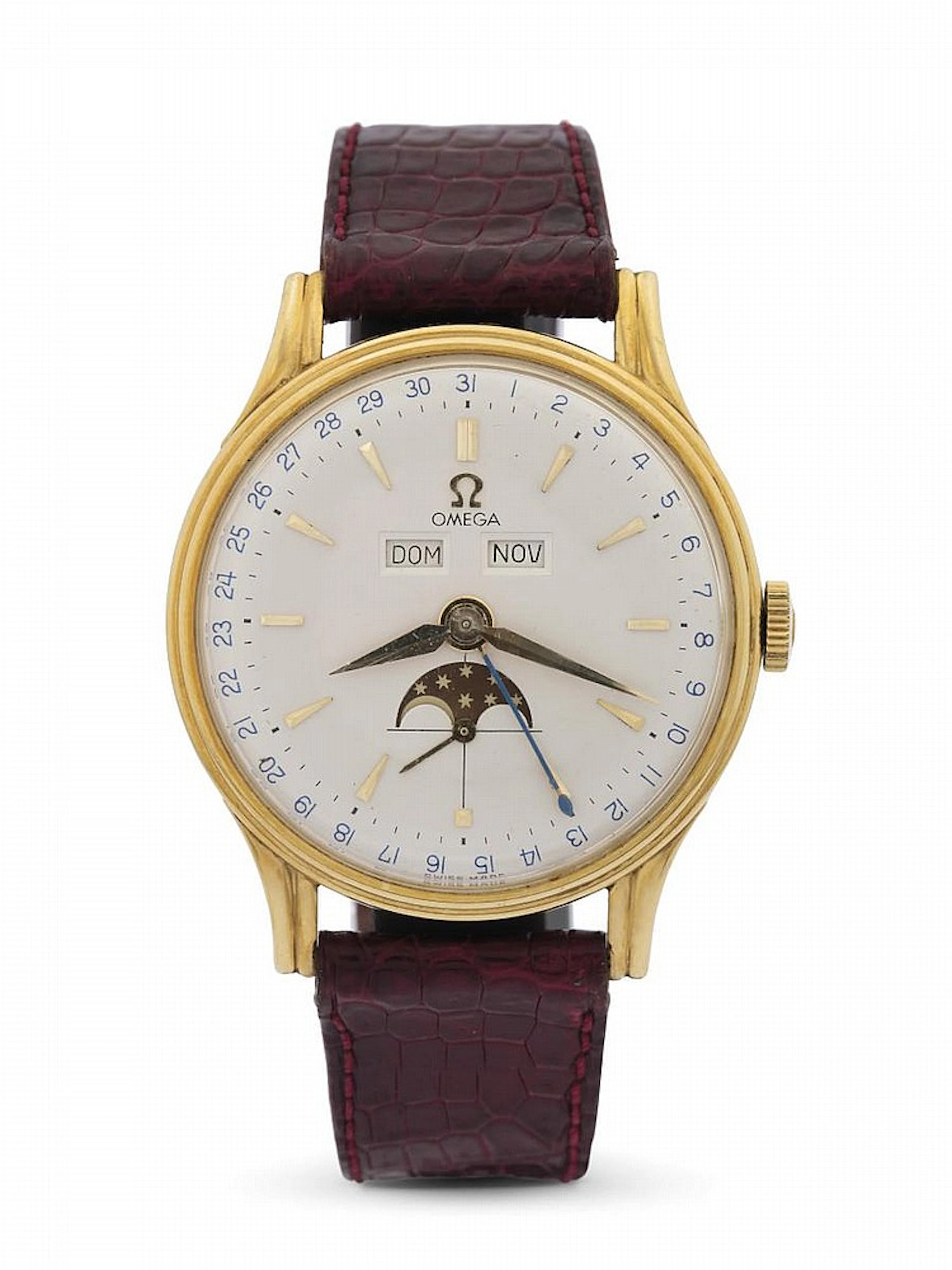 OROLOGIO OMEGA TRIPLE DATE MOONPHASE ANNI ?50 cassa tonda...