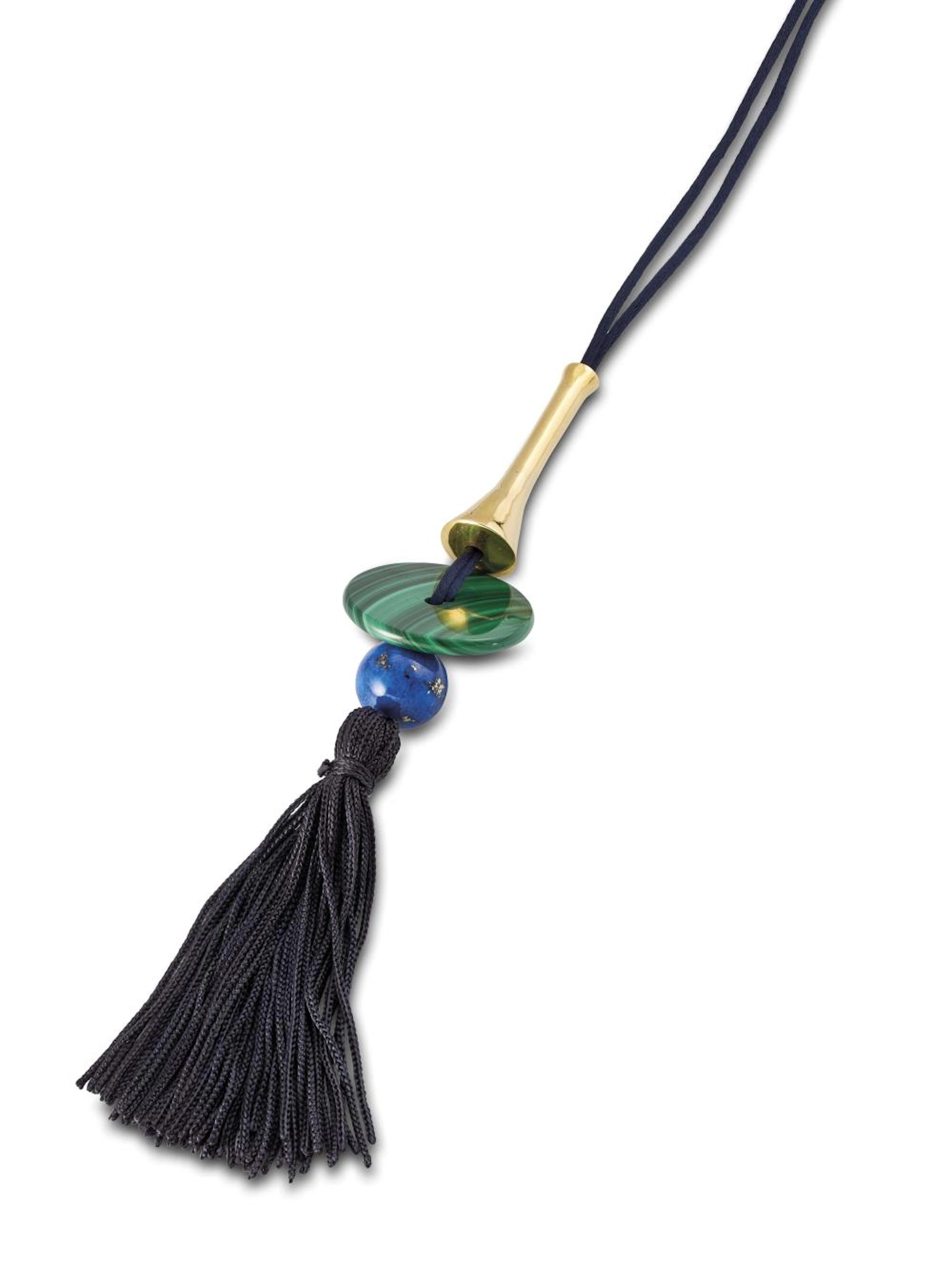 BRUNO MUNARI COLLANA IN ORO GIALLO MALACHITE E...