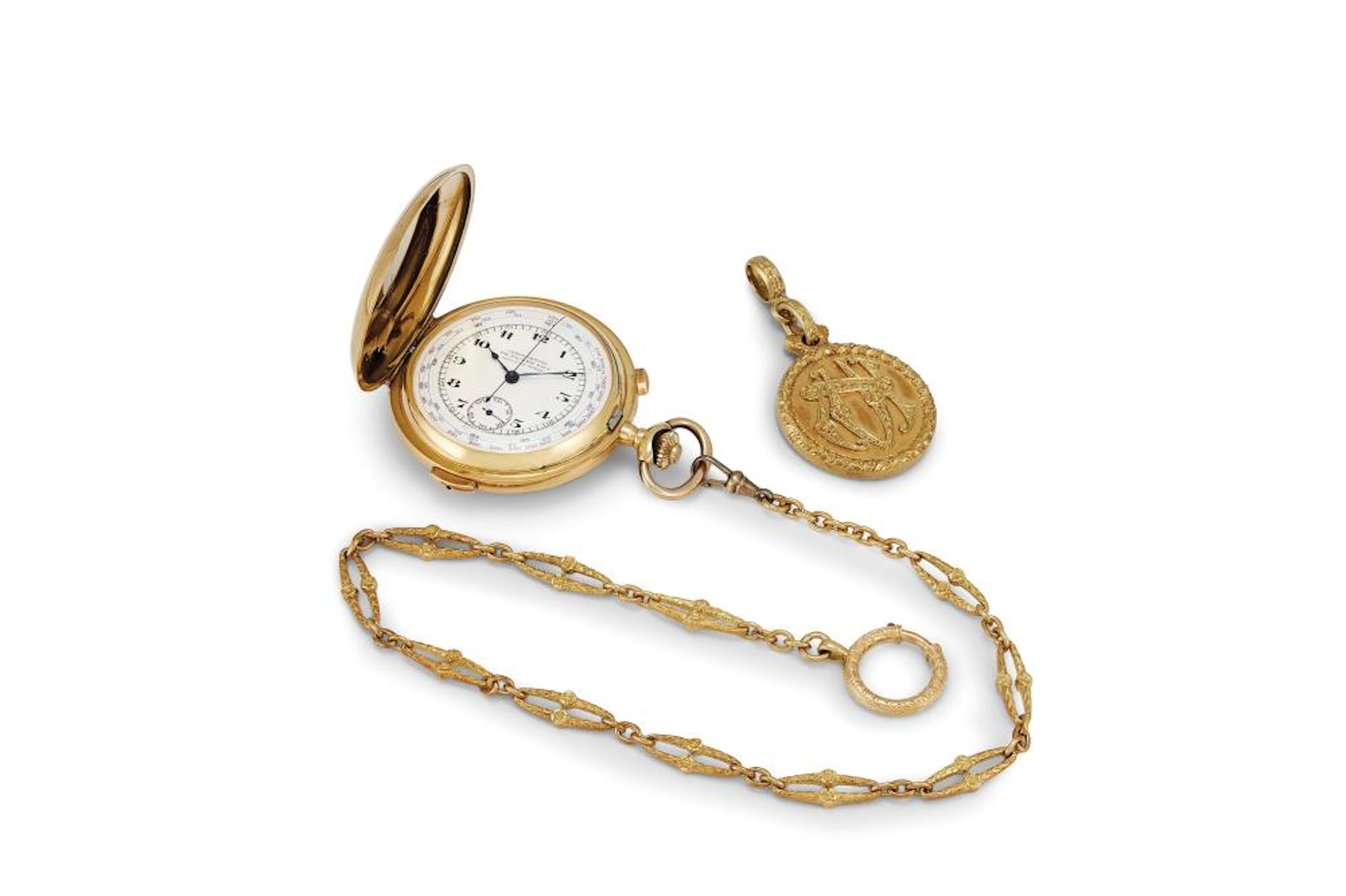 TH. PICARD FILS OROLOGIO CRONOGRAFO DA TASCA CON RIPETIZIONE QUARTI cass