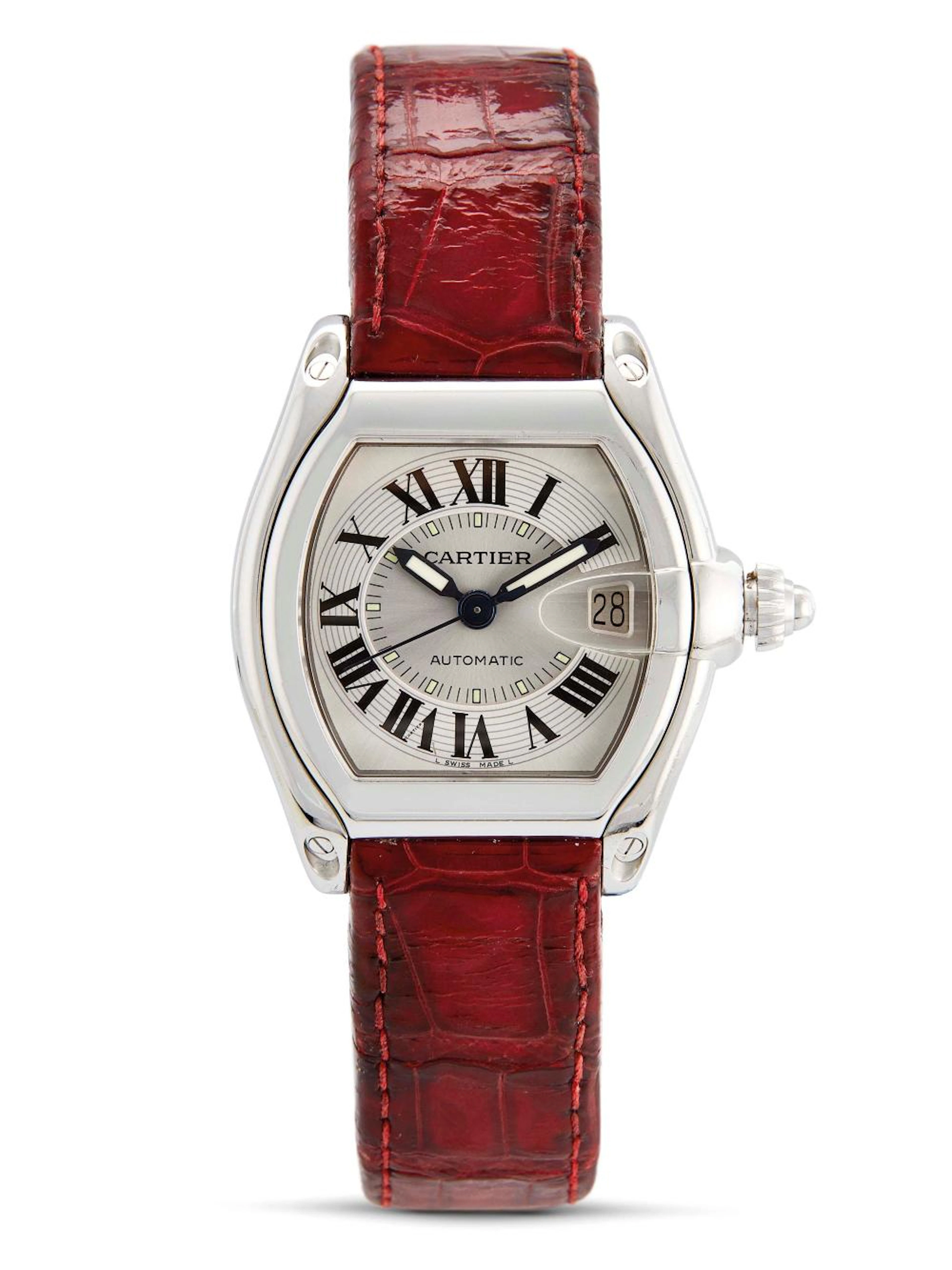 CARTIER ROADSTER IN ACCIAIO REF. 2510 N. 2261XXCE cassa di forma in acci