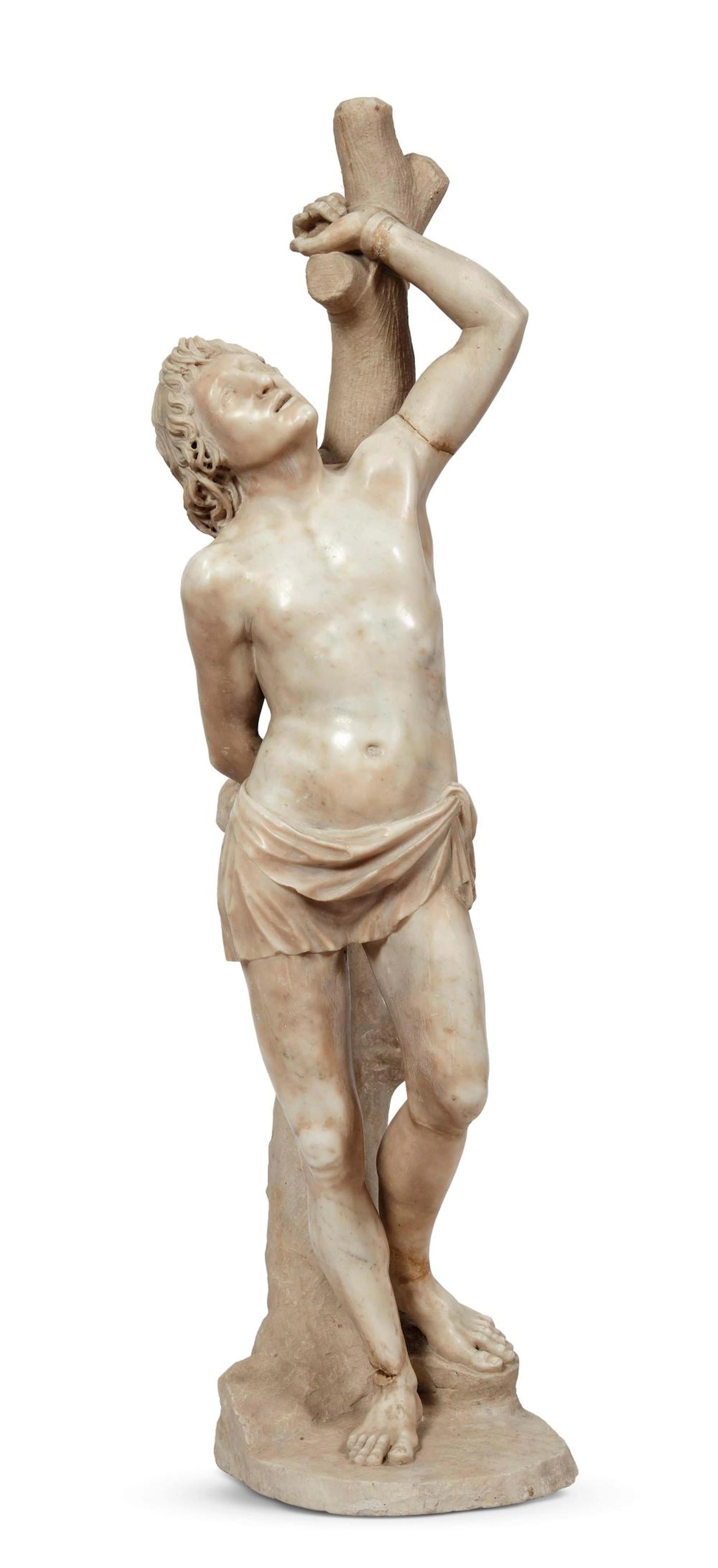 Scultore lombardo-ligure attivo nel primo quarto del secolo XVI - SAN SEBASTIANO