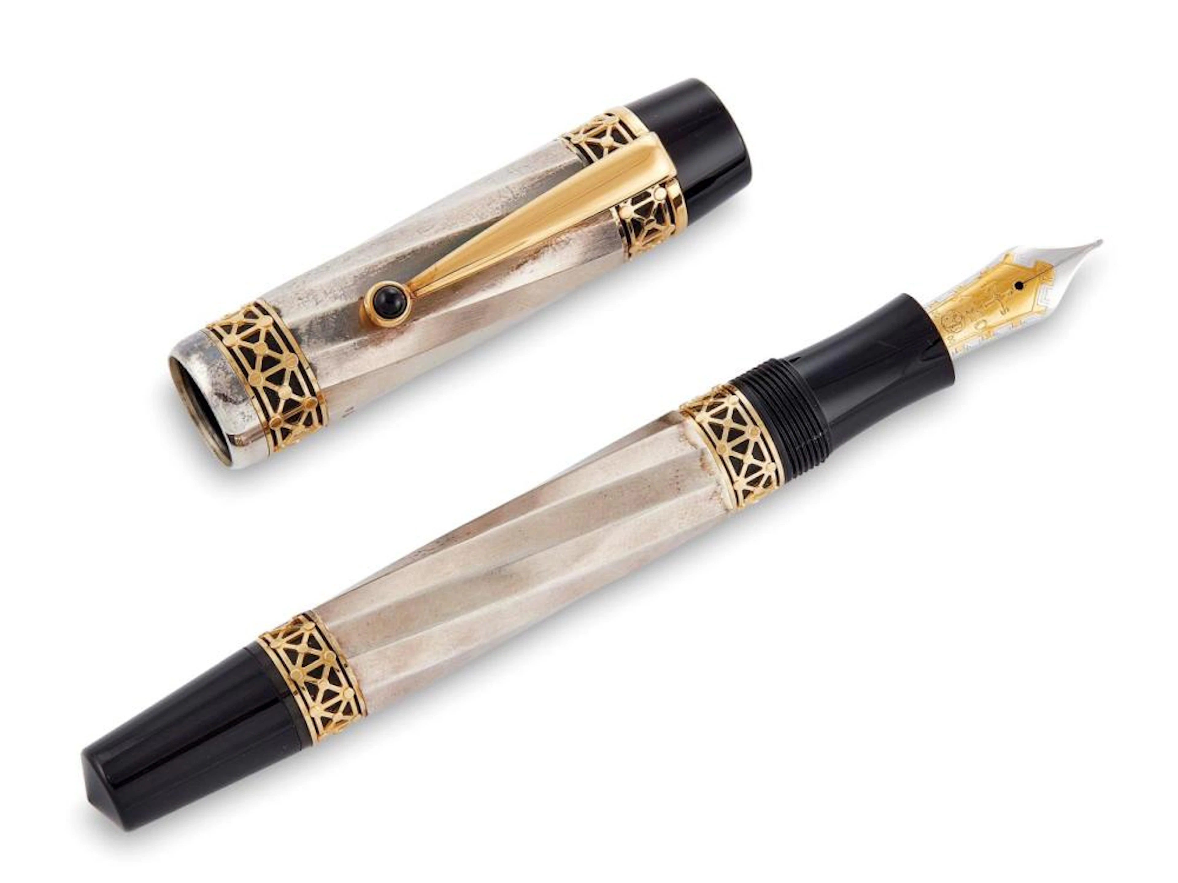 MONTBLANC "KARL DER GROSSE" COPPIA DI PENNE STILOGRAFICHE...