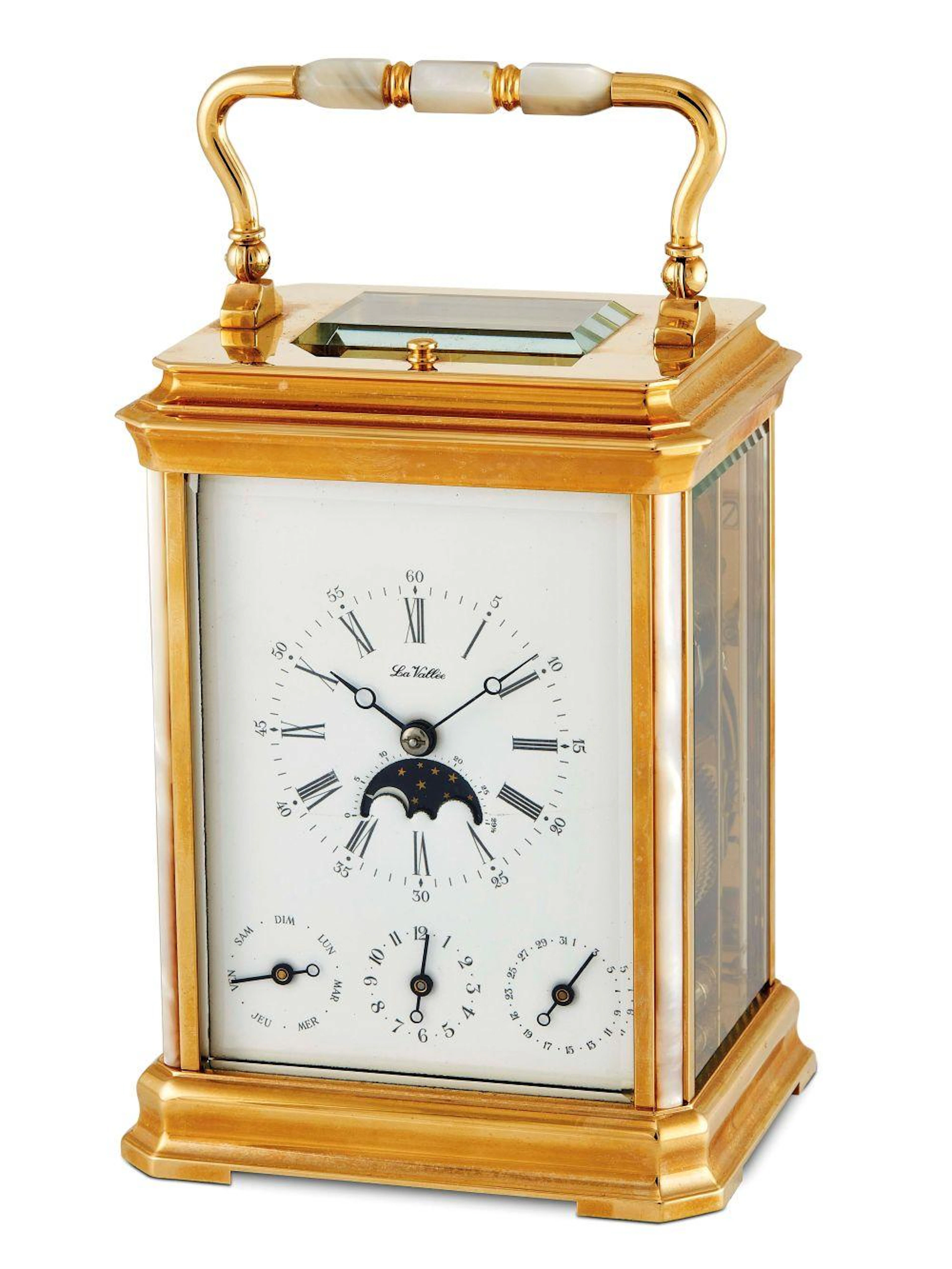 LA VALLEE OROLOGIO DA TAVOLO CALENDARIO E RIPETIZIONE