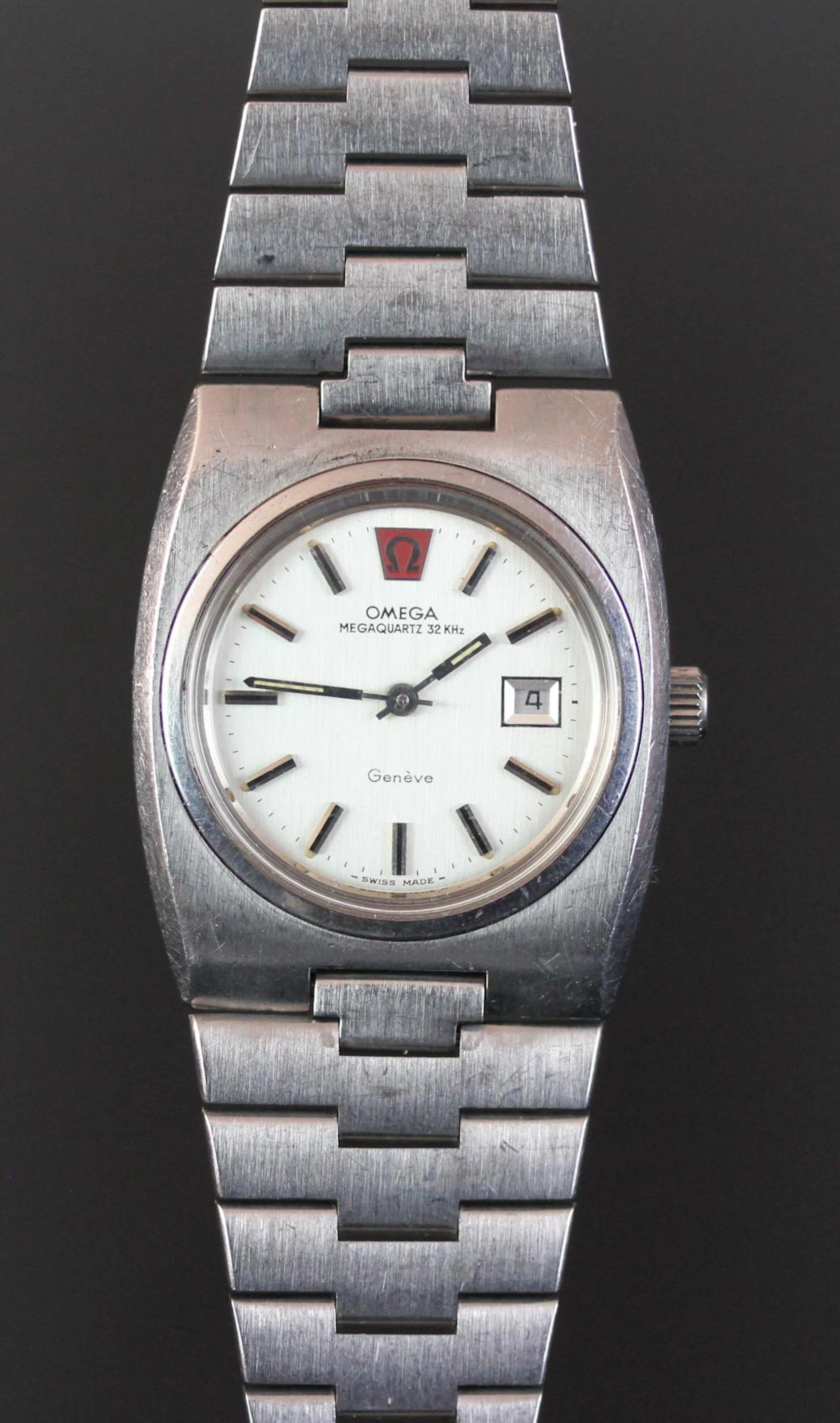 LADIES' OMEGA GENEVE MEGAQUARTZ 32KHZ, REF 596.0003 796.0805, VINTAGE QUART