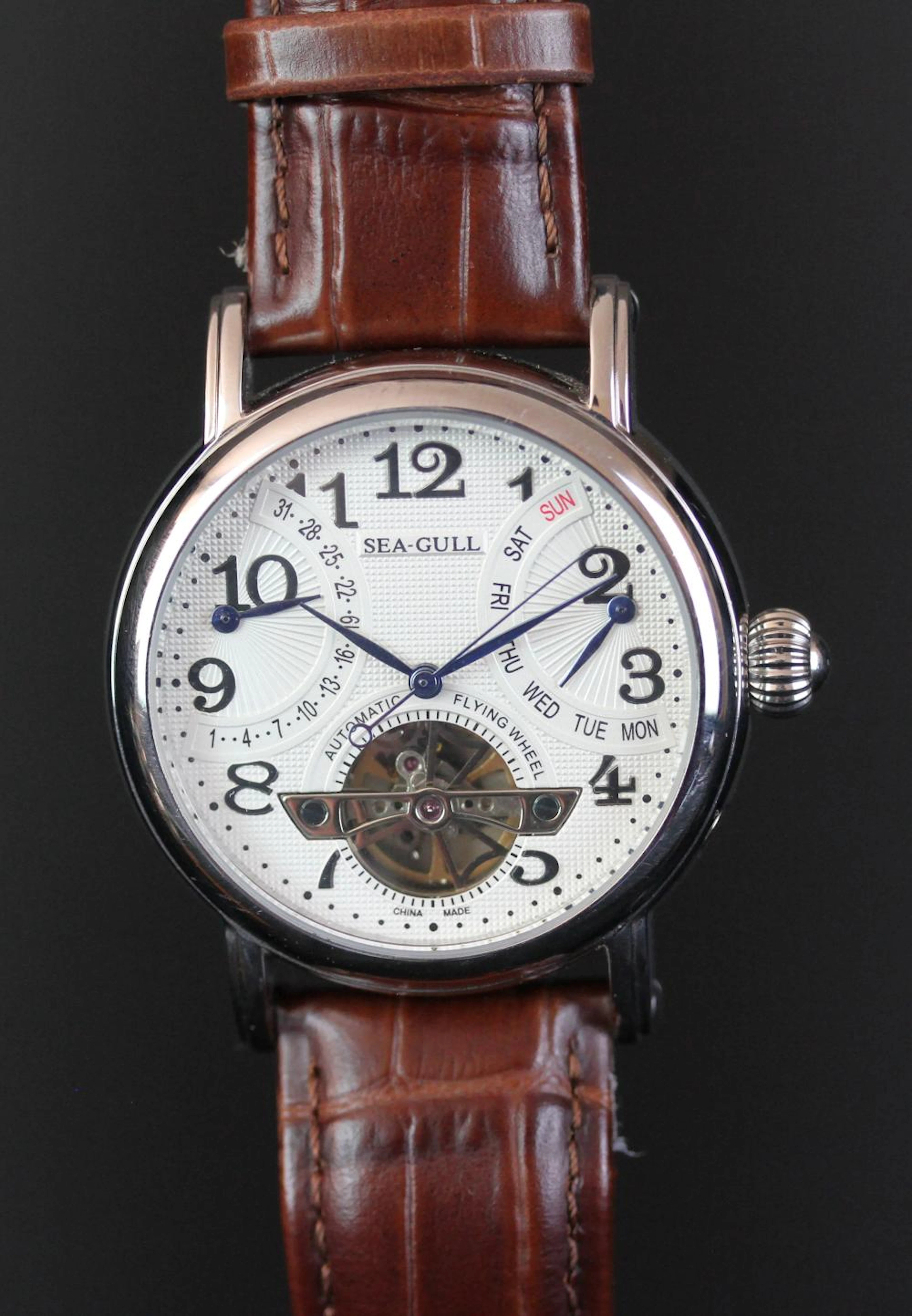 GENTLEMEN'S SEAGULL DRESS WATCH, REF M171S, OPEN HEART DIAL, AUTOMATIC WRIS