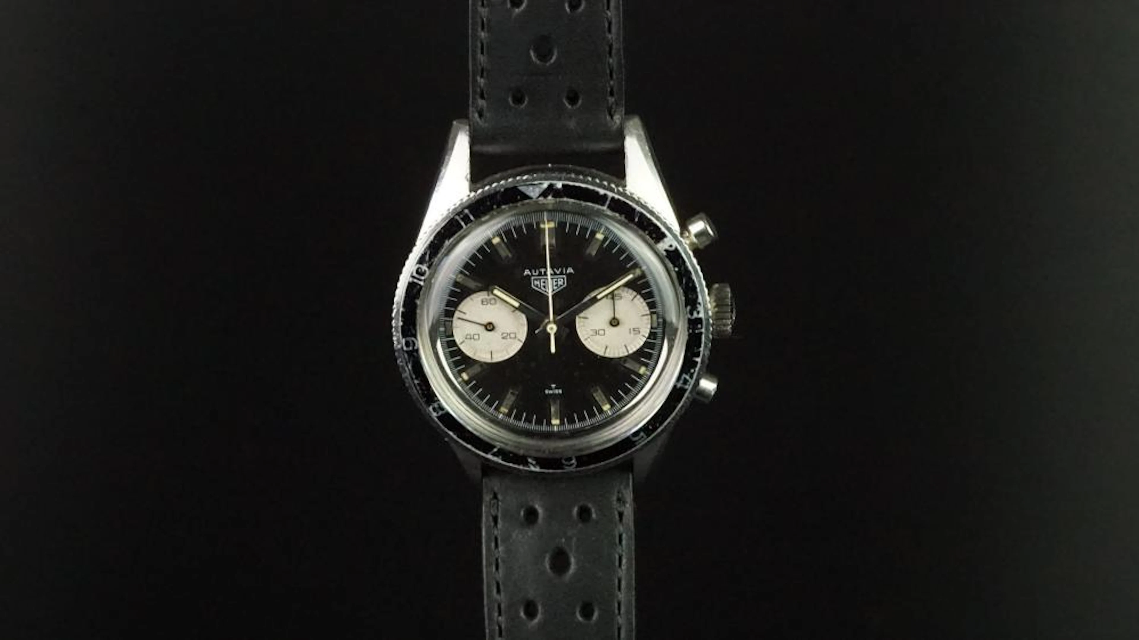 RARE GENTLEMEN'S HEUER AUTAVIA 3RD EDITION CHRONOG