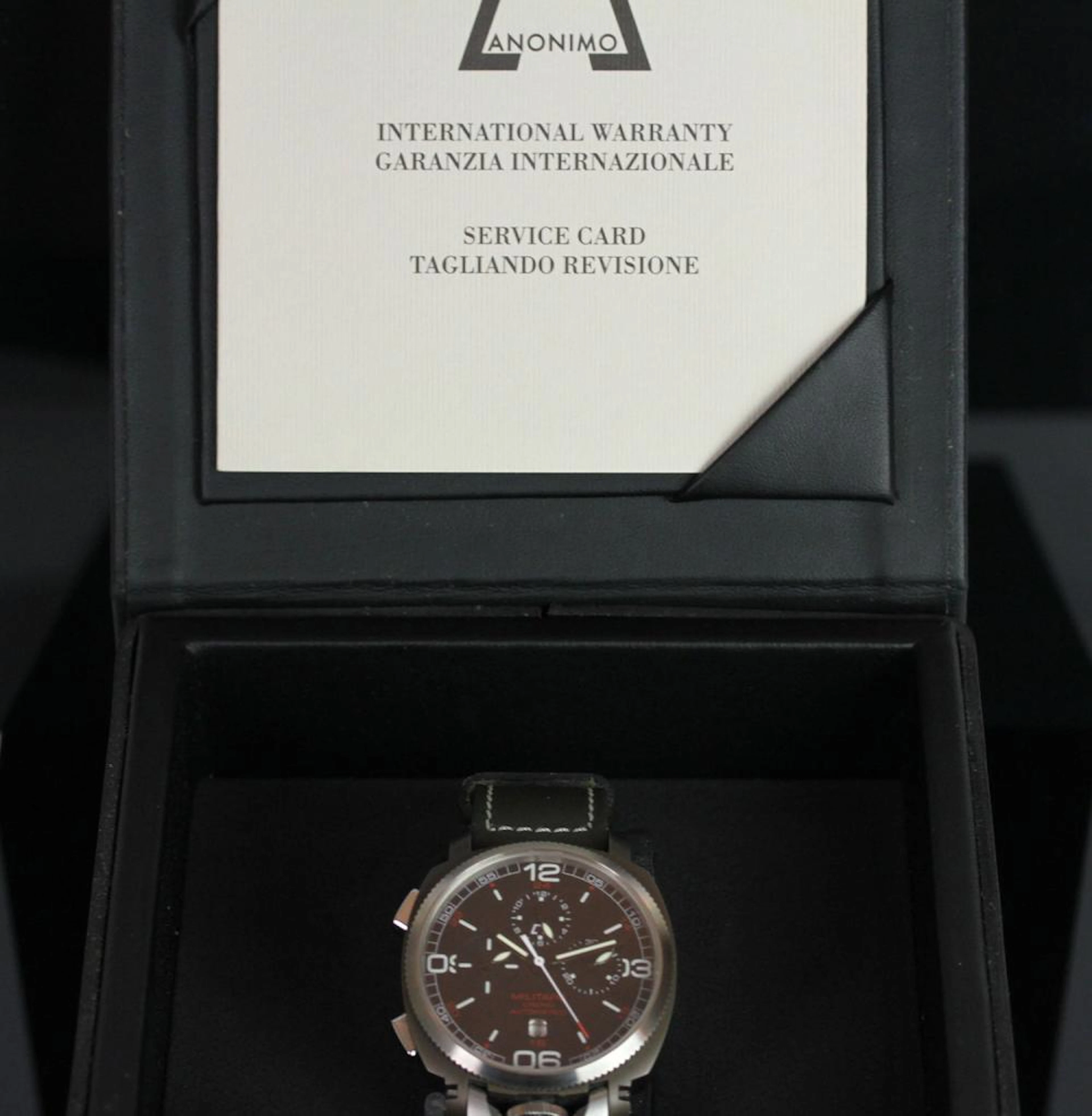 GENTLEMENS ANONIMO MILITARE CHRONOGRAPH LIMITED EDITION 66/500 MODEL. 2017