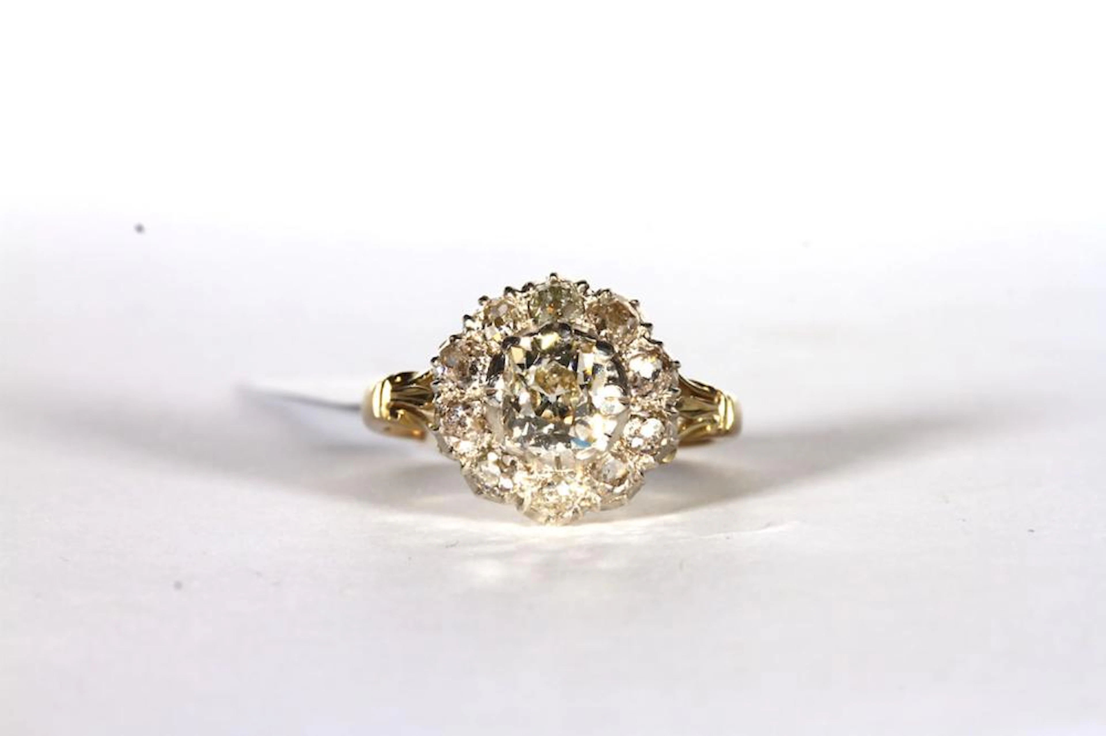 Fine Victorian Old Cut Diamond Ring
