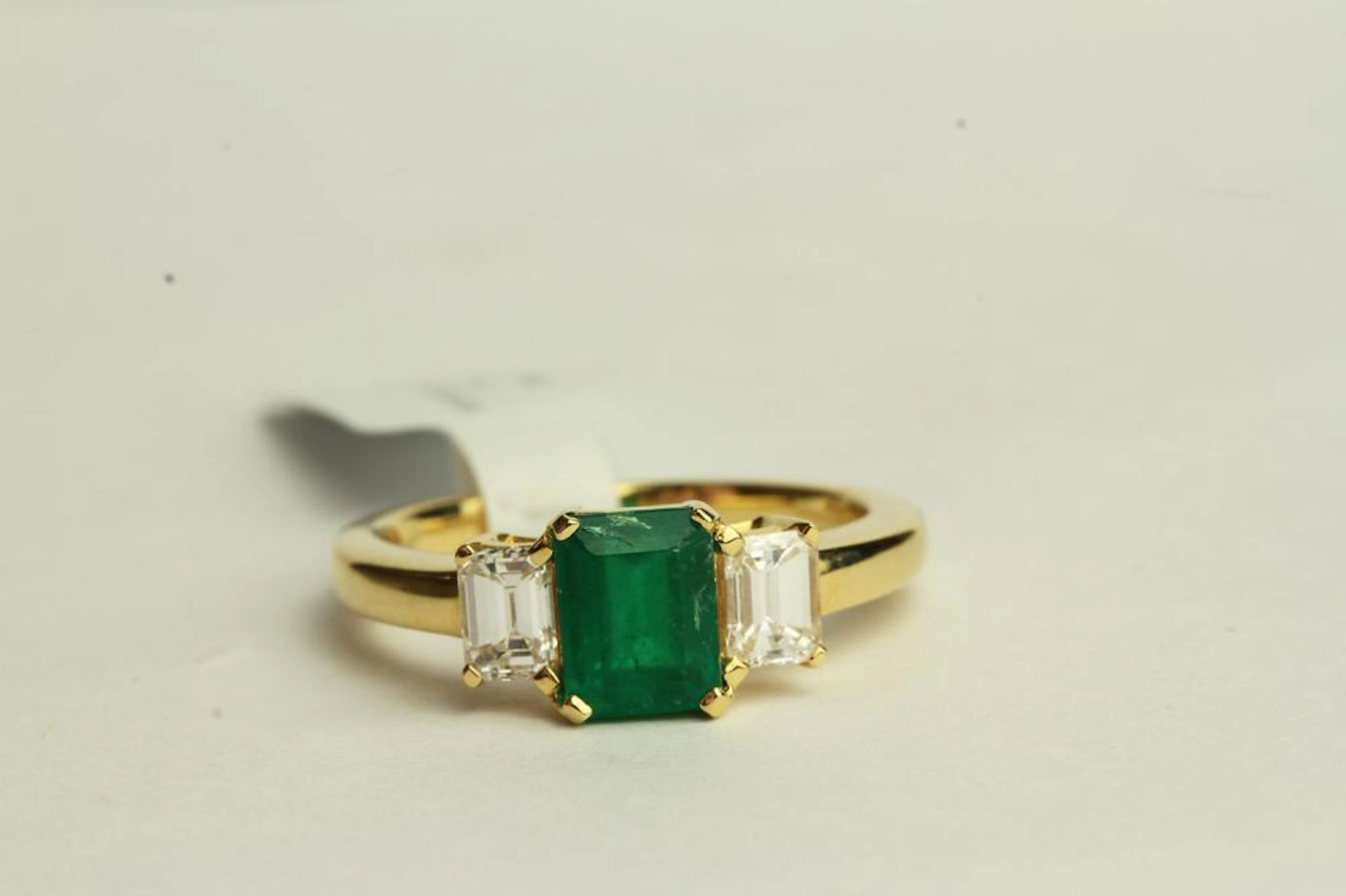 Emerald and Diamond Ring