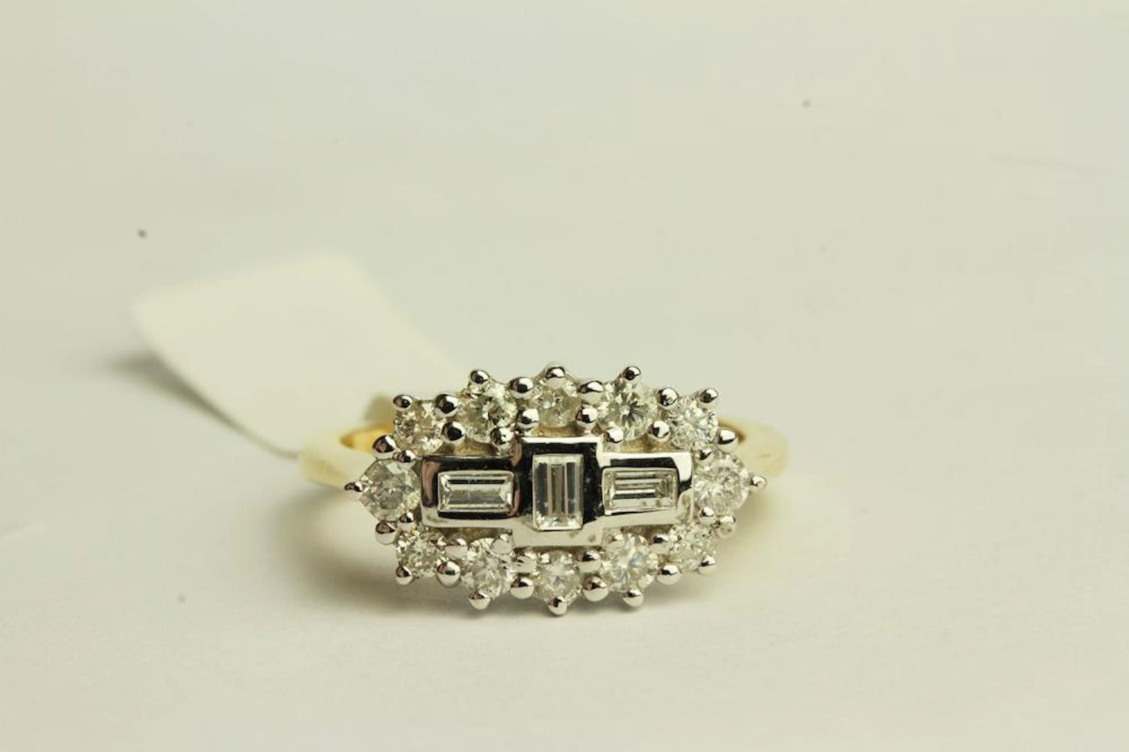 Unusual Diamond Cluster Ring