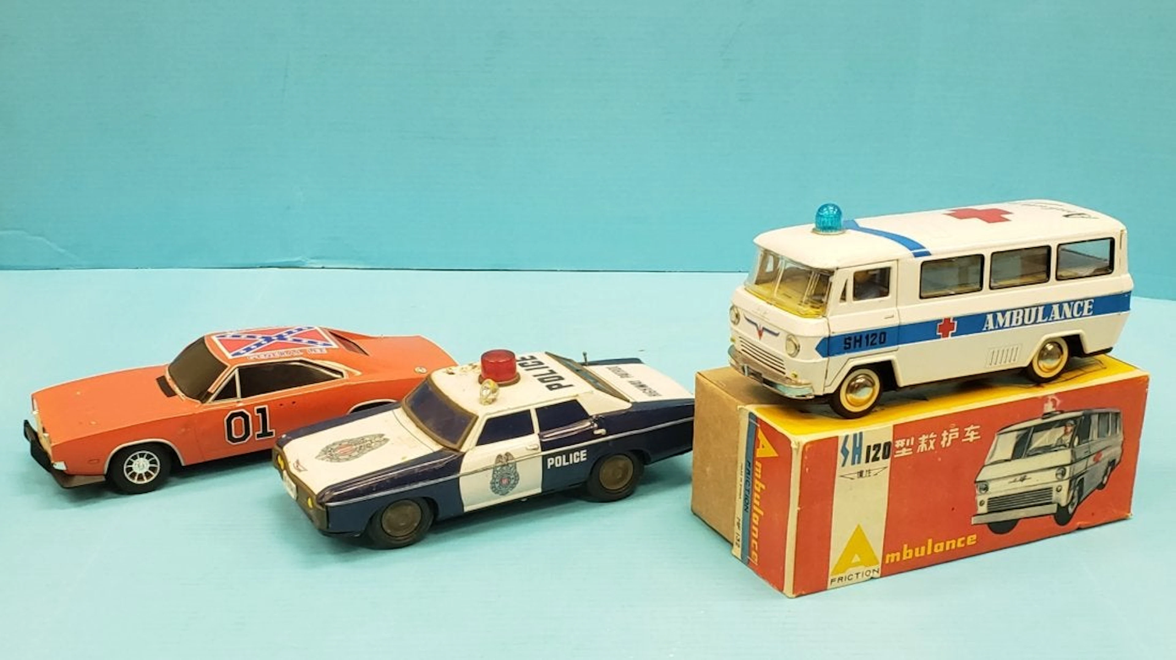 Friction Ambulance, Police & General Lee Car