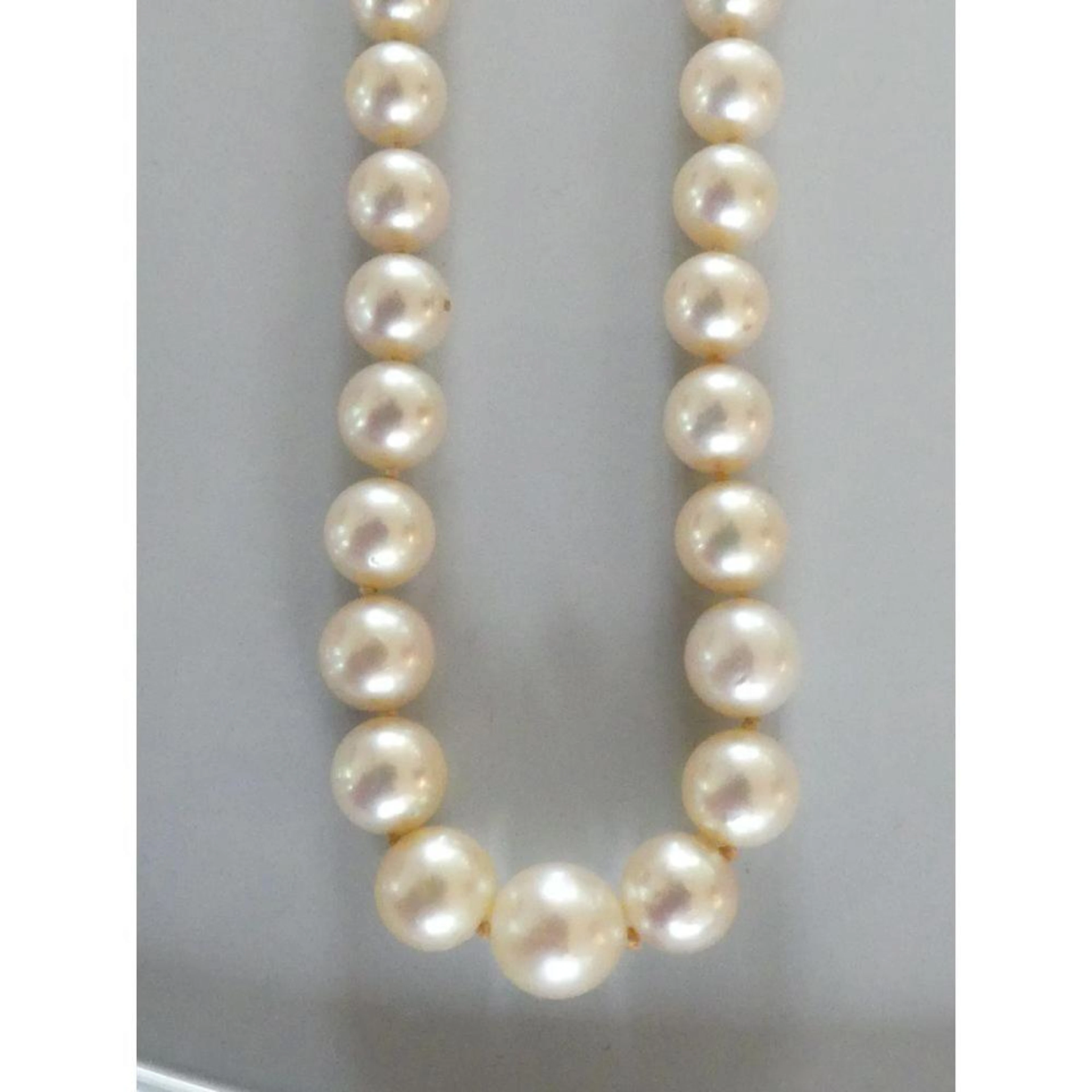 COLLIER 1 rang de perles de culture en chute (4,8x9,8mm)