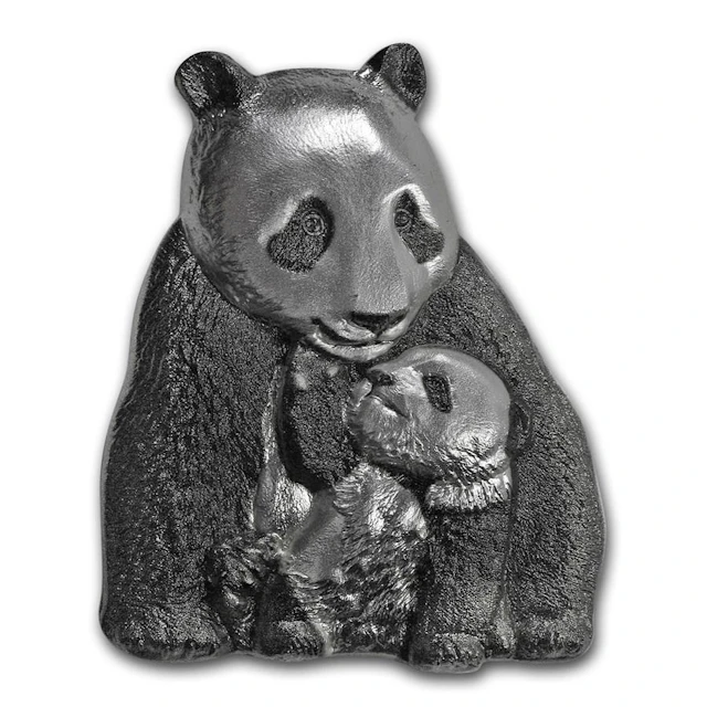 2017 Cook Islands 88 gram Silver Antique Finish Lucky
