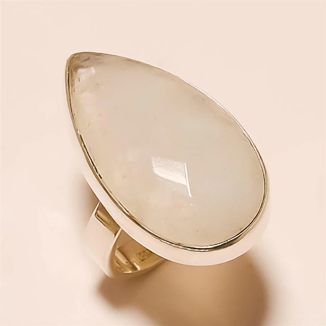 Moonstone RING Solid Sterling Silver