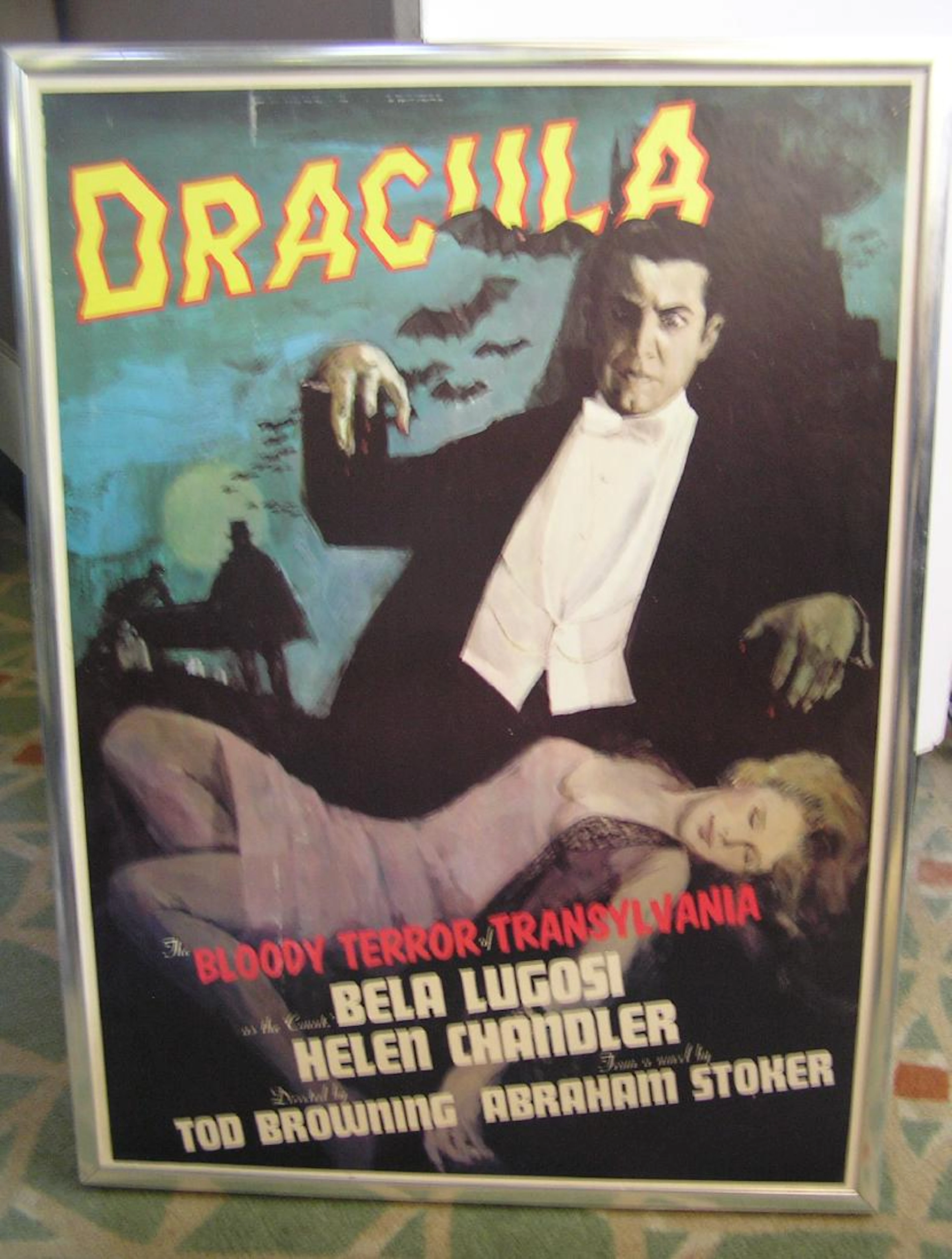 Dracula movie poster featuring Bela Lugosi