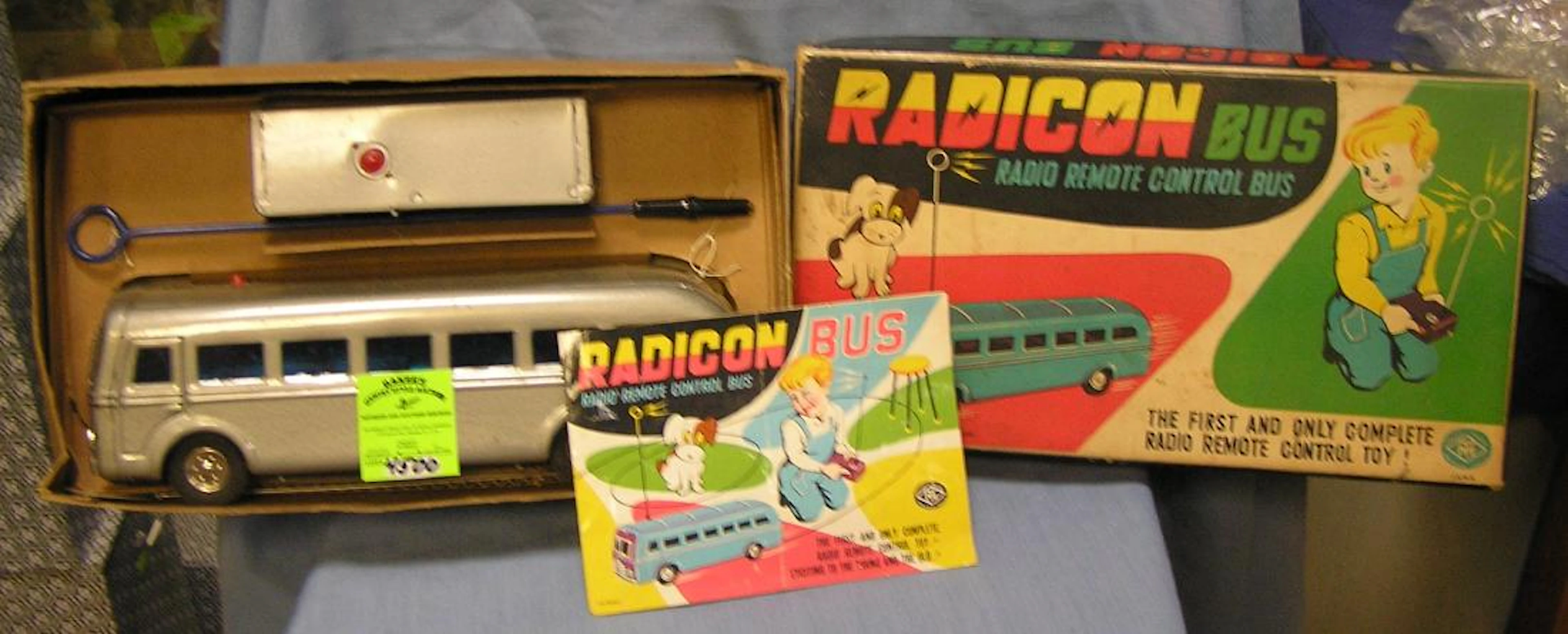 Vintage Radicon remote controlled toy bus w/ org. box