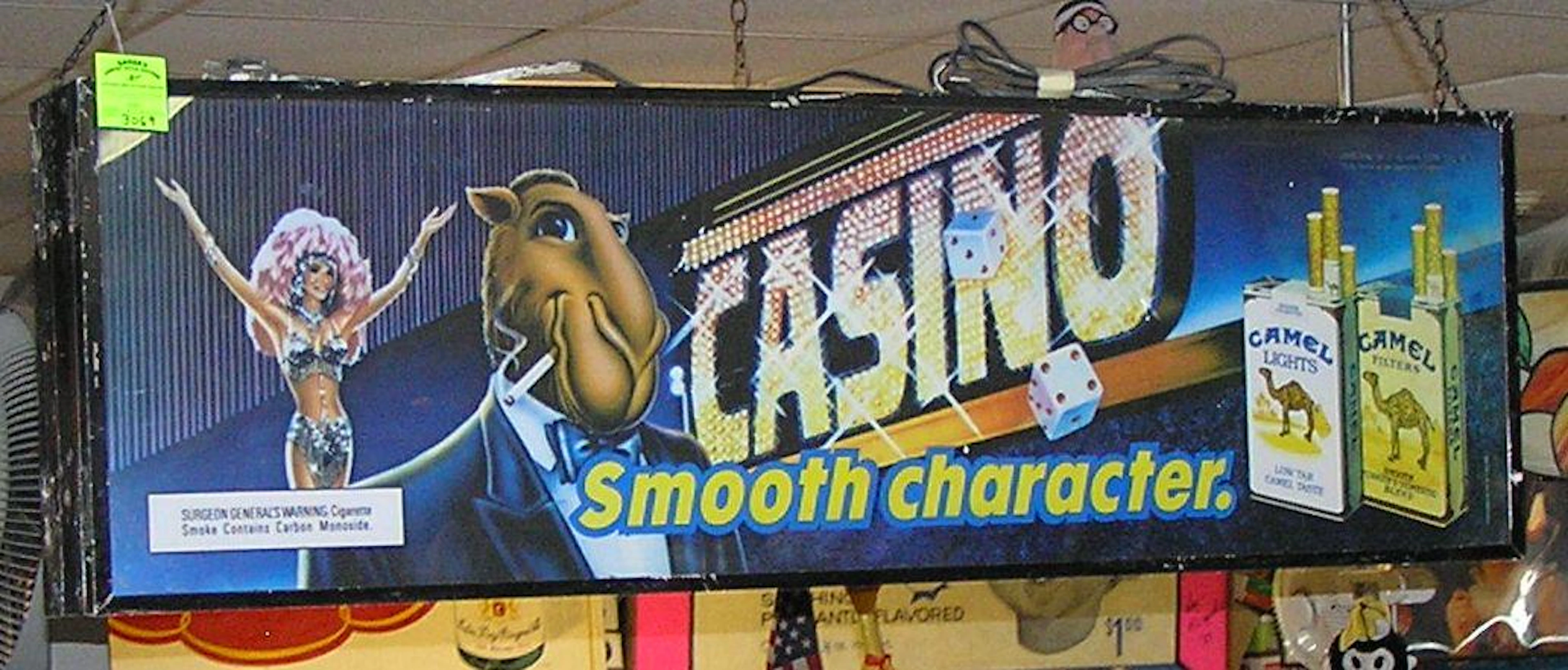Camel and Winston cigarettes box sig