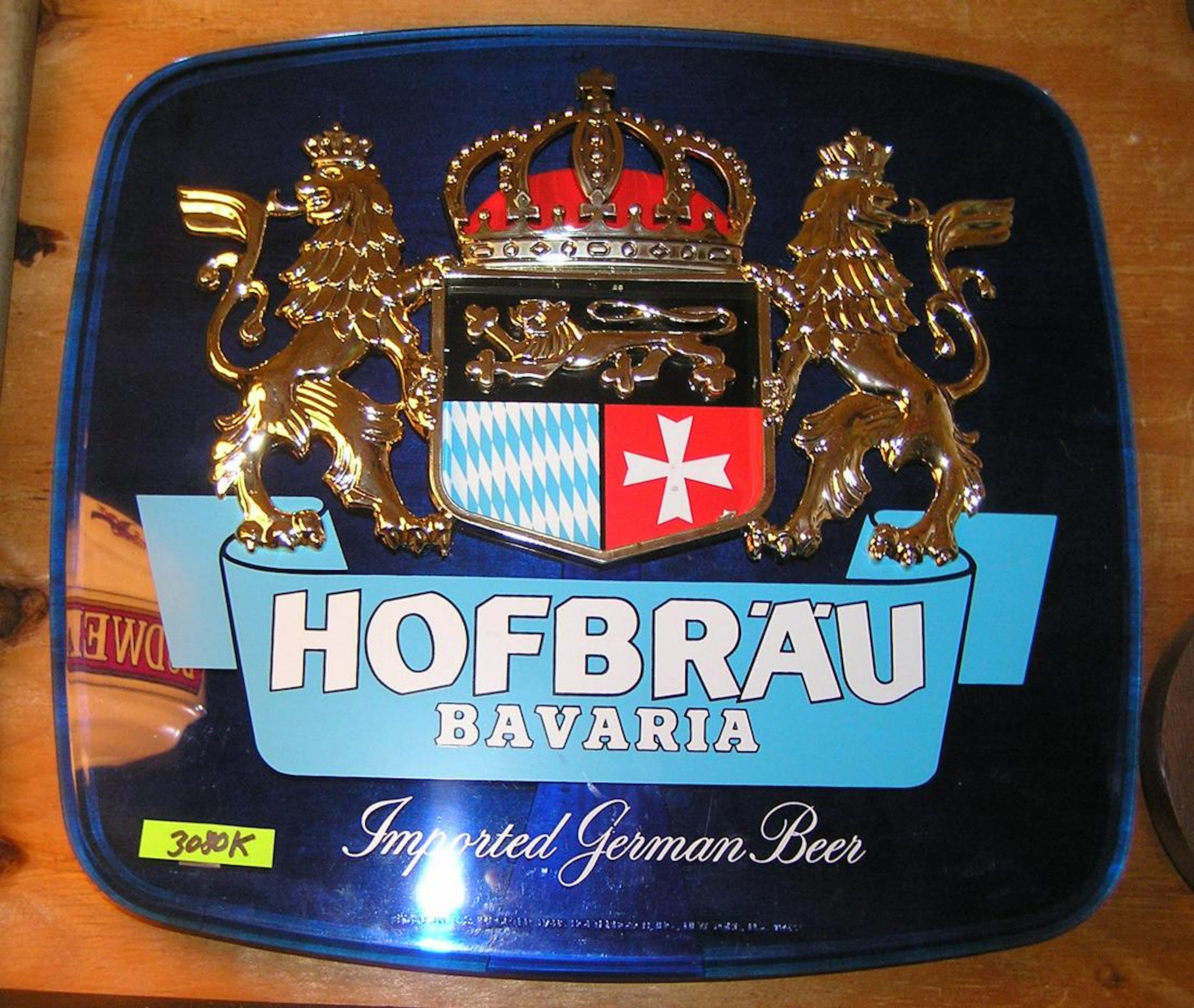 Vintage Hofbrau Bavarian wall or counter sig