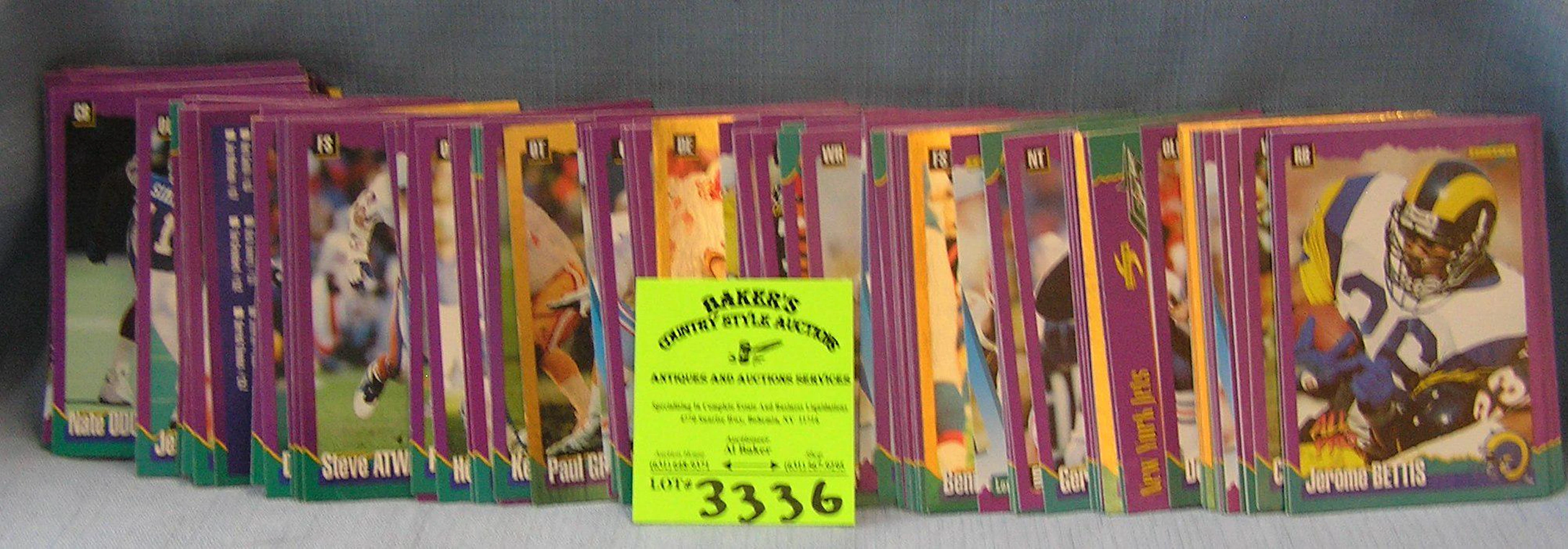 Collection of vintage all star football cards