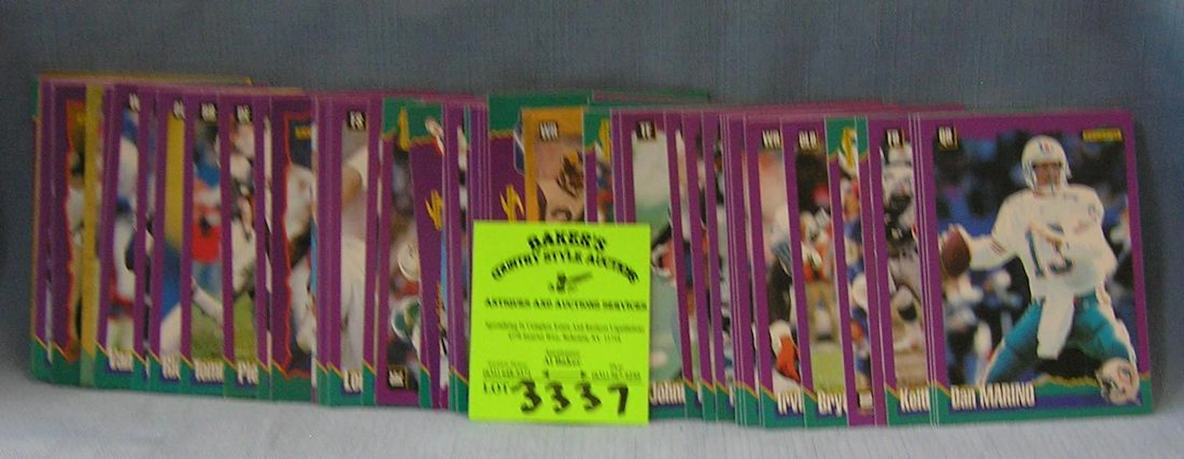 Collection of vintage all star football cards