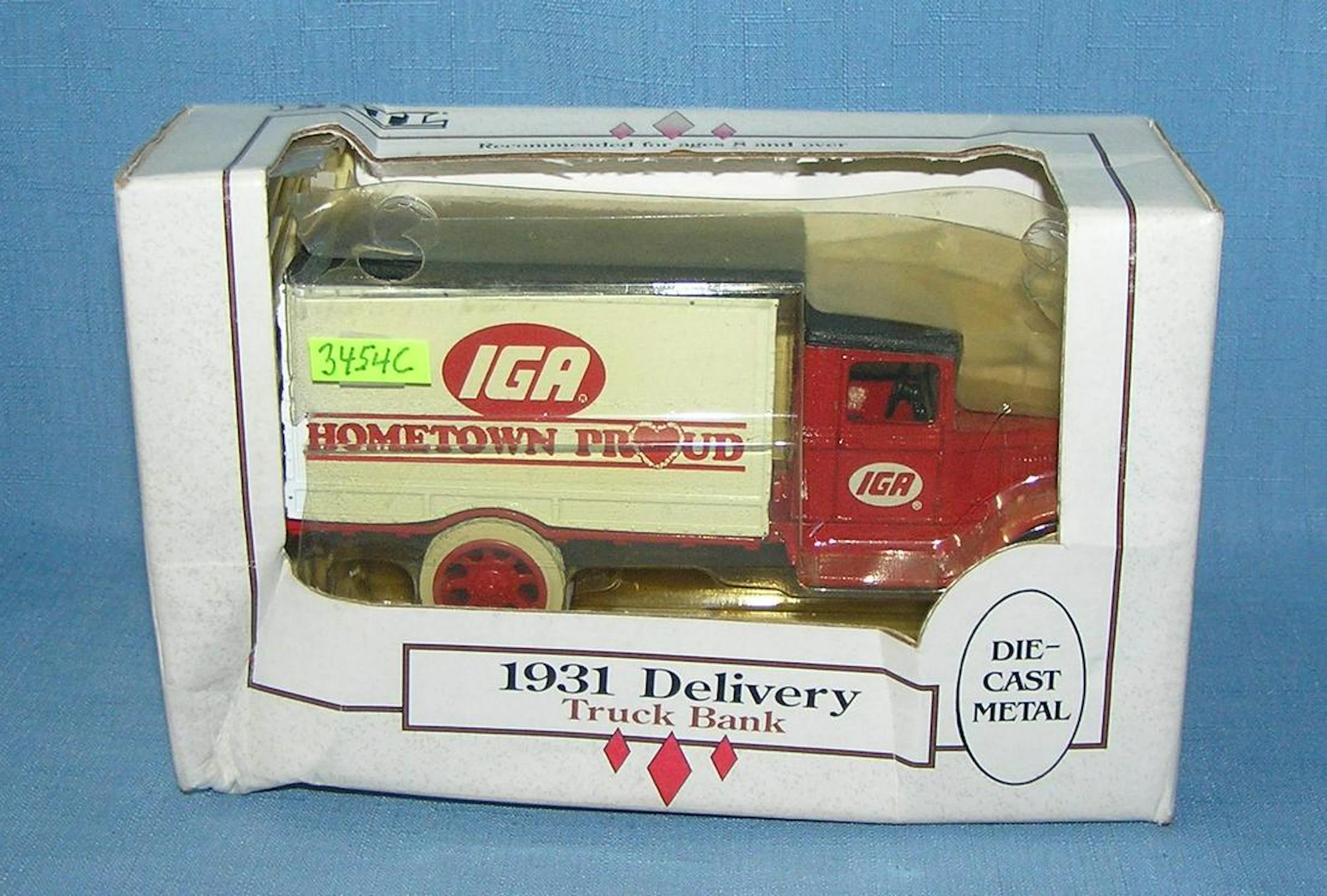 IGA all cast metal 1931 style delivery truck bank