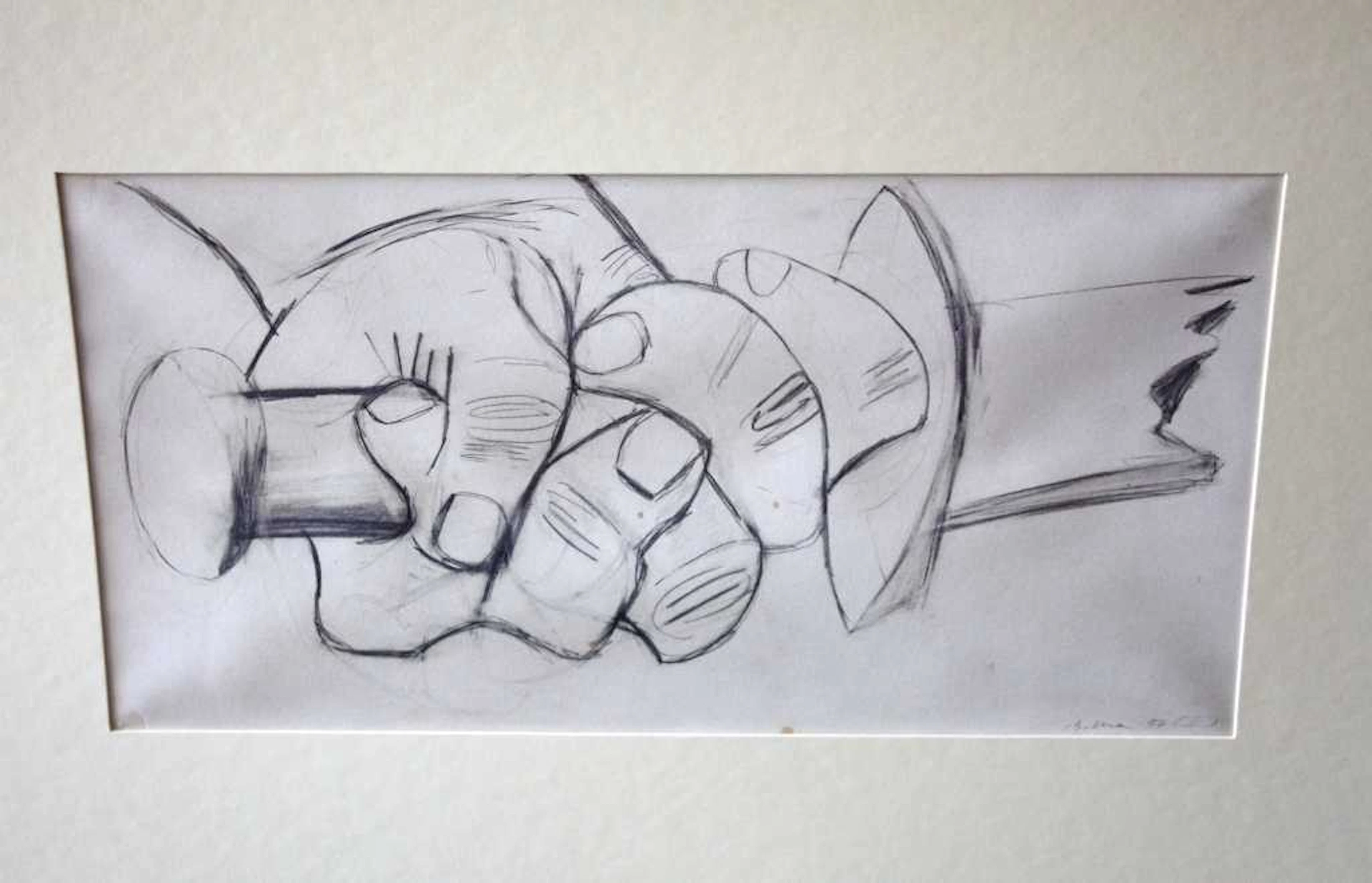 37: PICASSO - "STUDY OF GUERNICA" - 1937 - MINT
