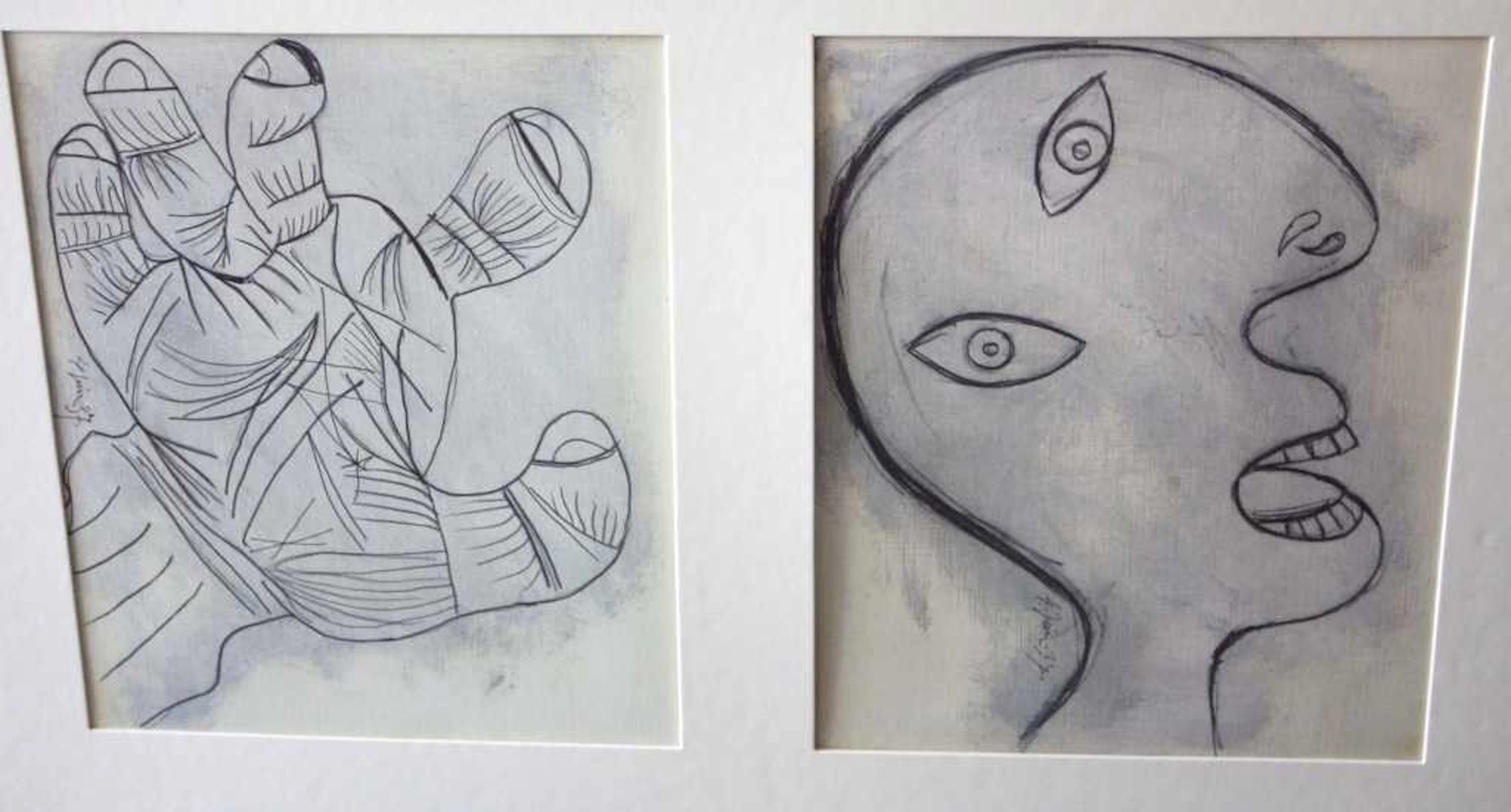 415: PICASSO - "STUDY OF GUERNICA" - 1937 - MINT
