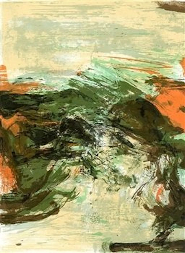301005: ZAO WOU-KI ORIGINAL LTHOGRAPH