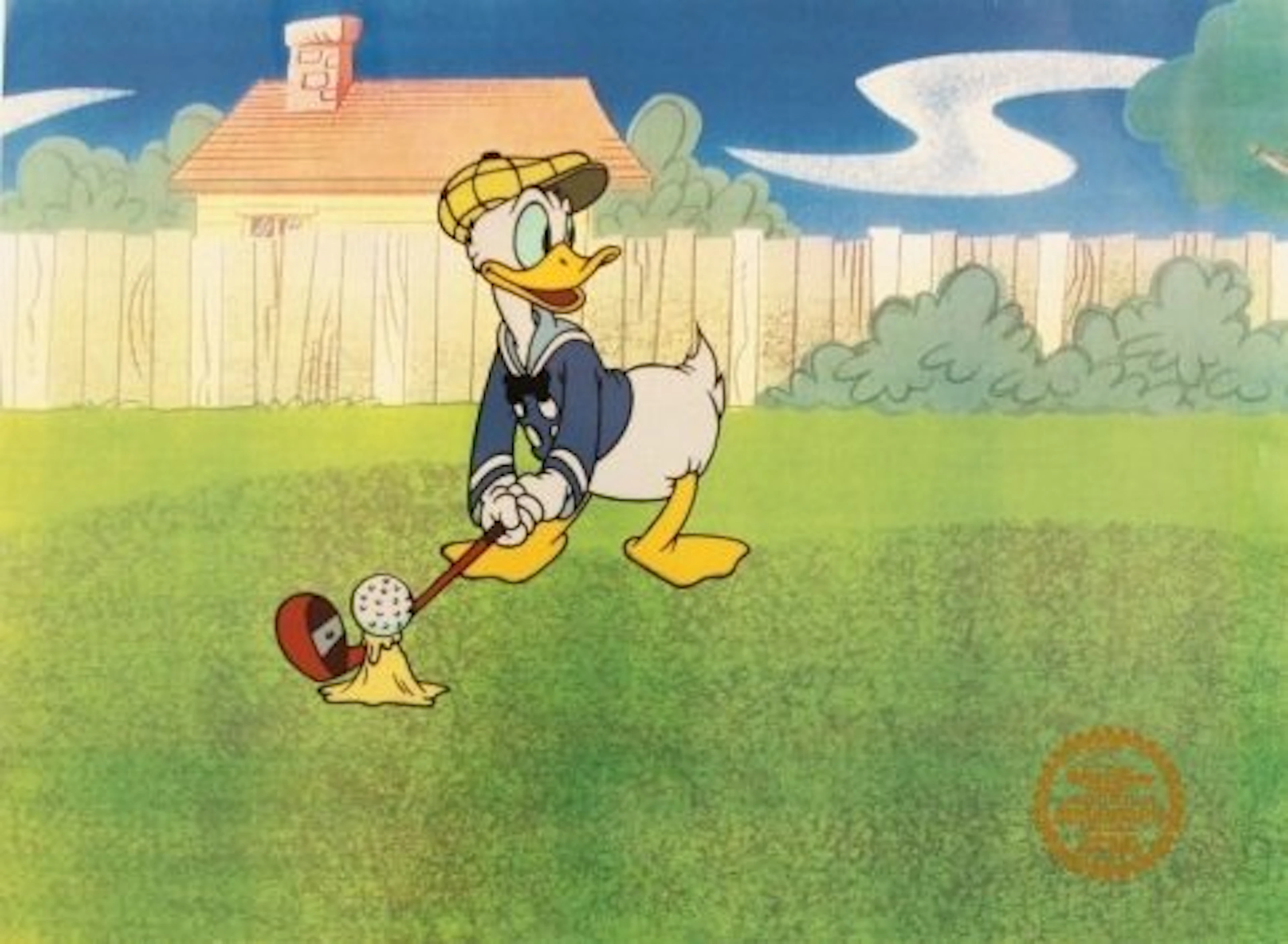 160: Walt Disney "Donald's Golf Game" Serigraph Cel
