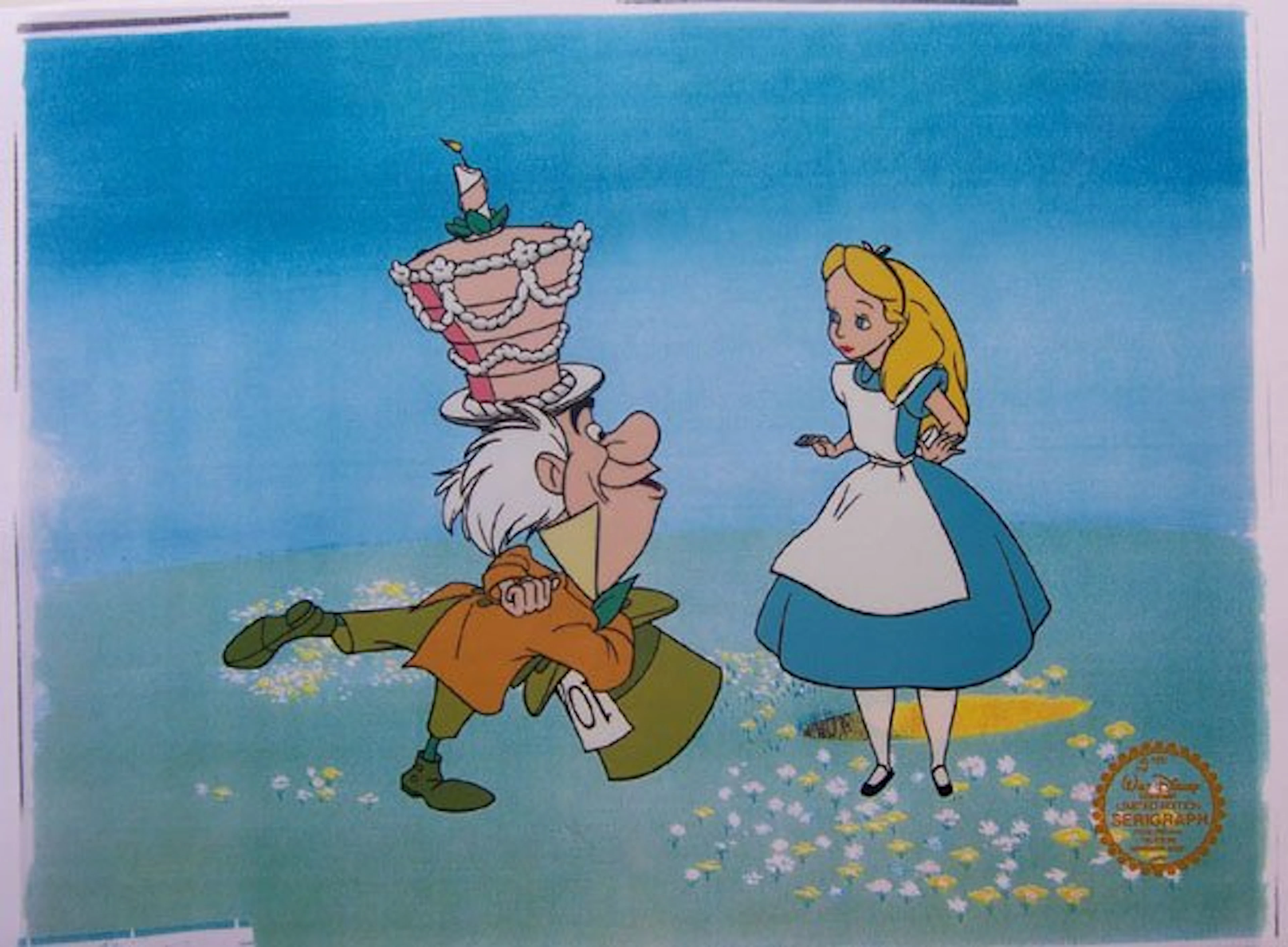 Walt Disney "Alice in Wonderland" Serigraph Cel