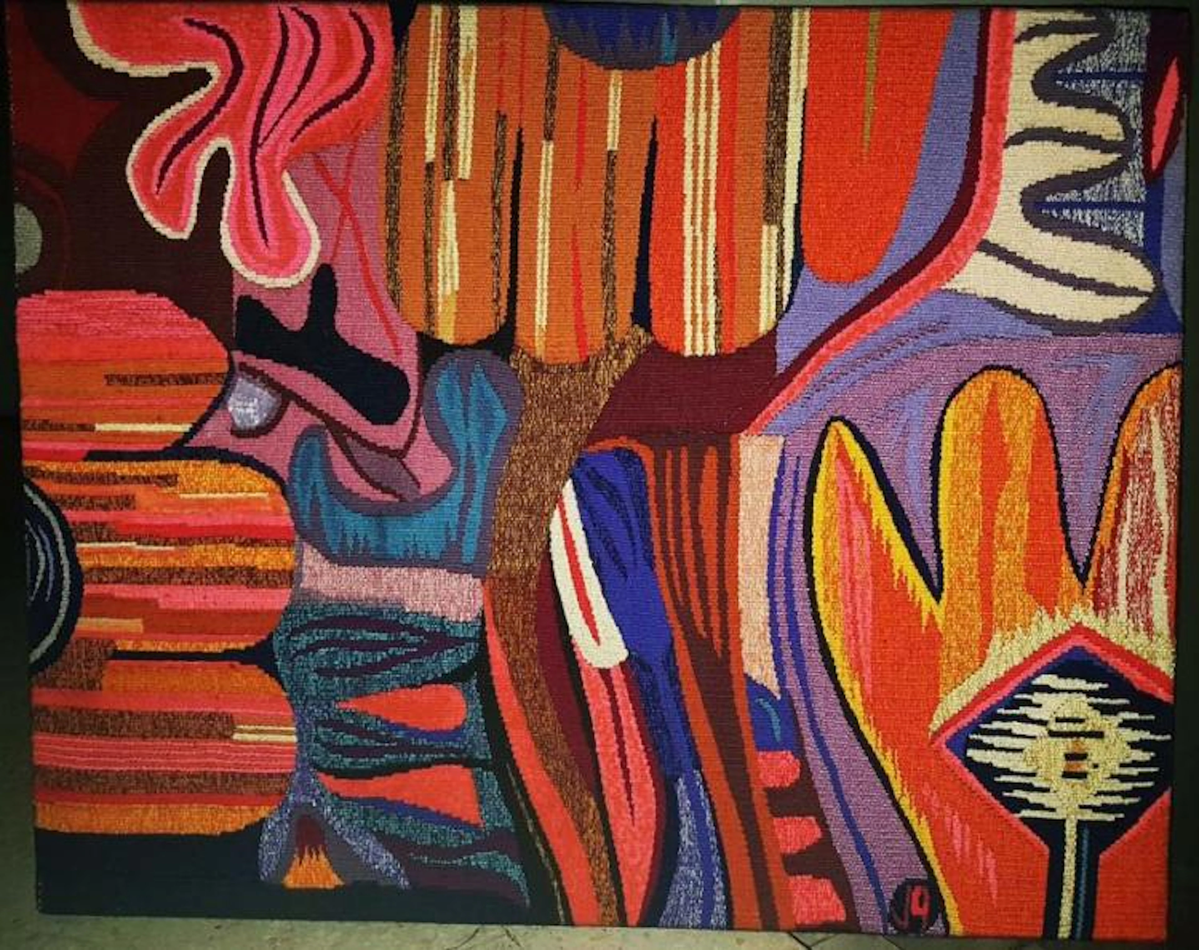Vintage Hand woven European Tapestry
