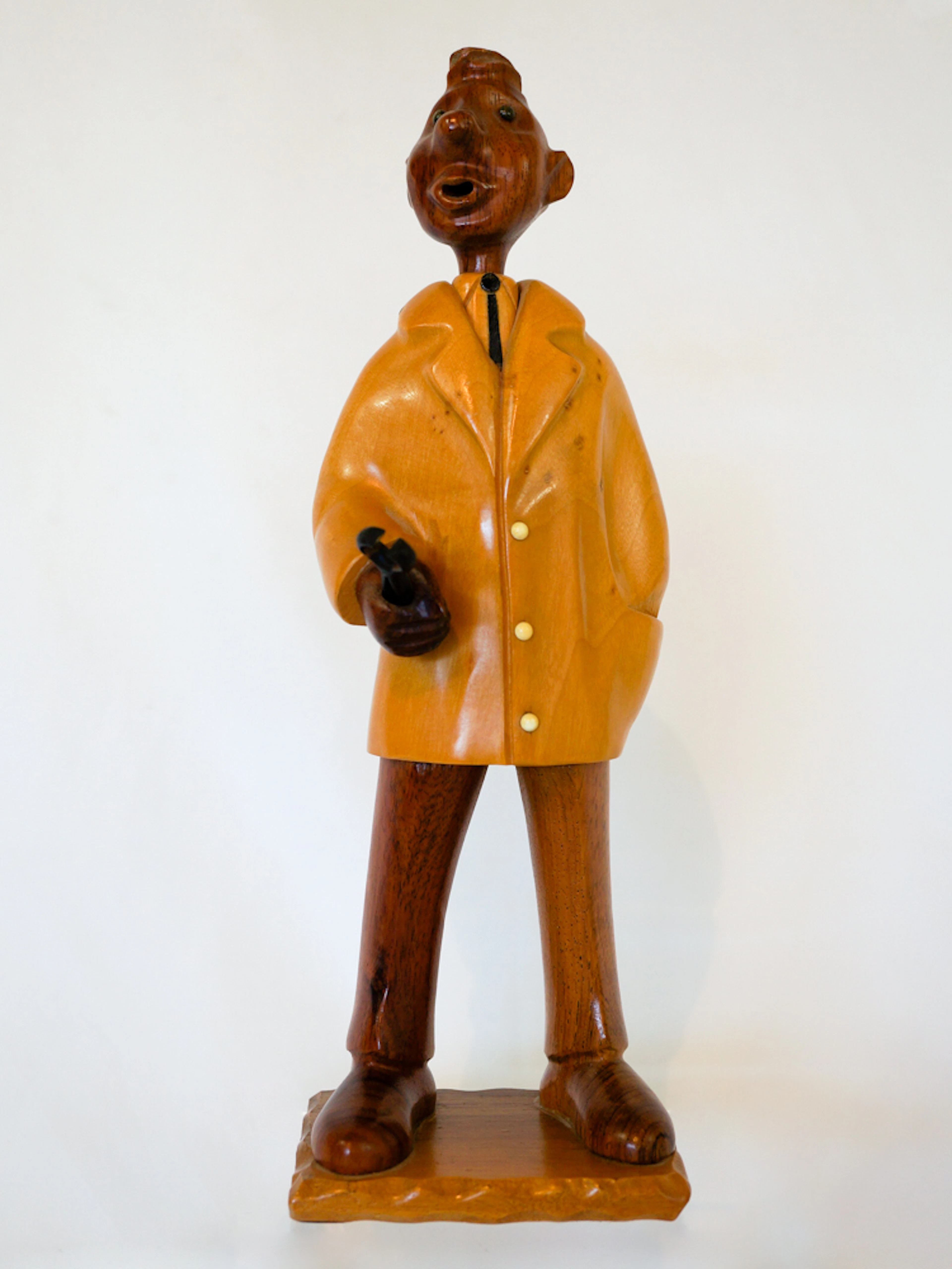 G. Romano Wood Mid-Century Figure The Dentist