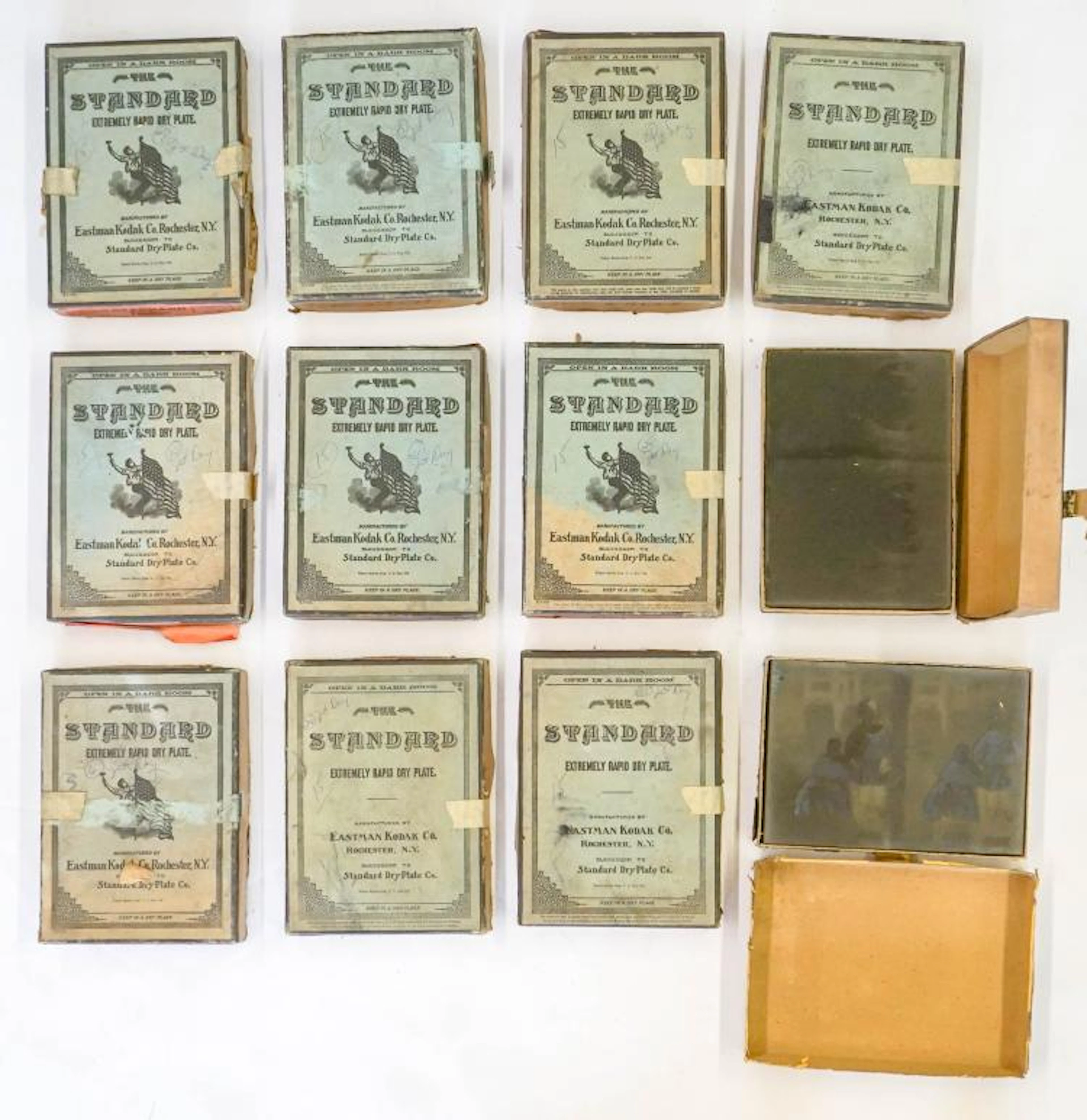 Antique Glass Plate Photograph Negatives 5 x7