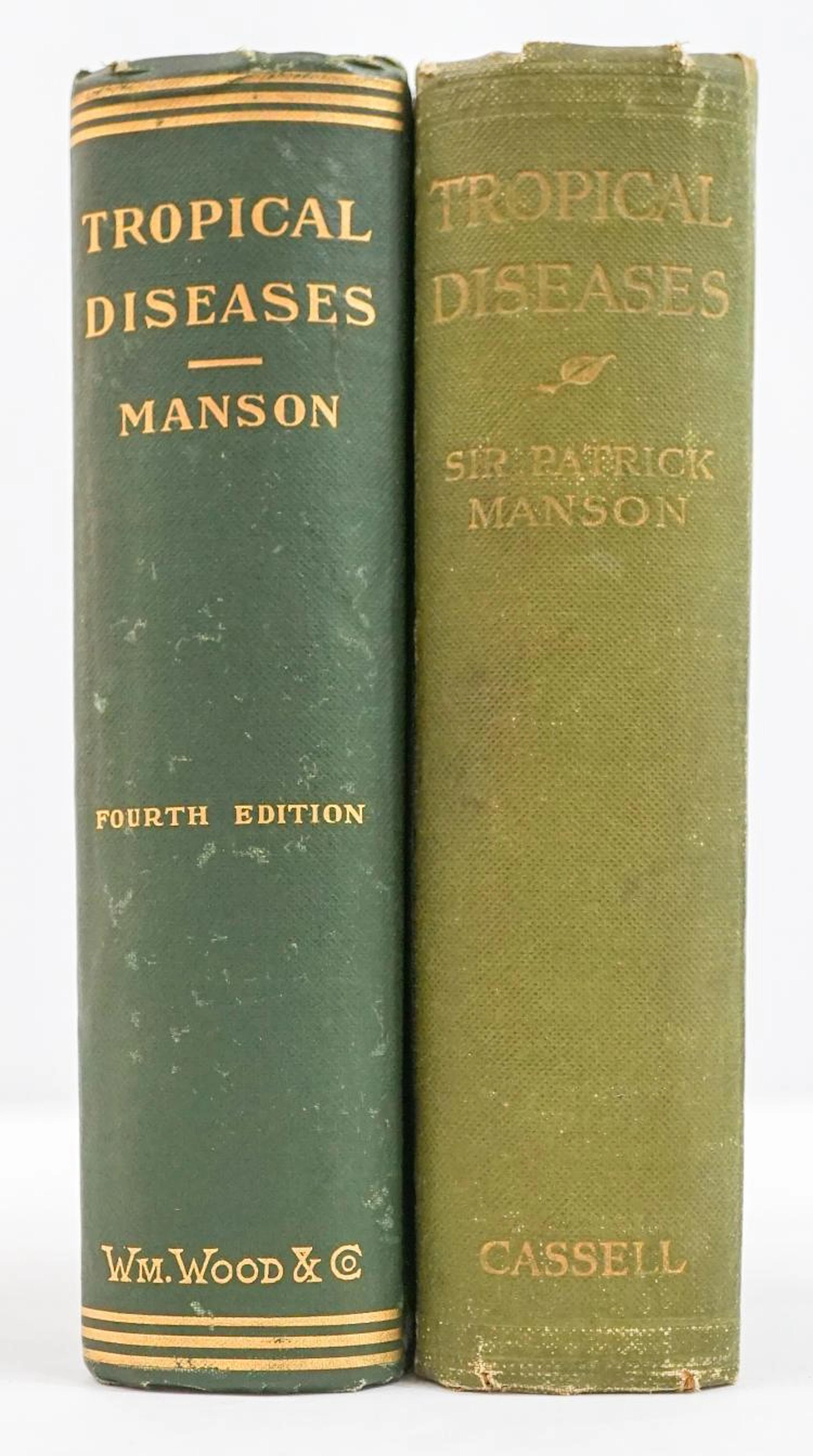 2 Books Tropical Diseases by Sir Patrick Manson