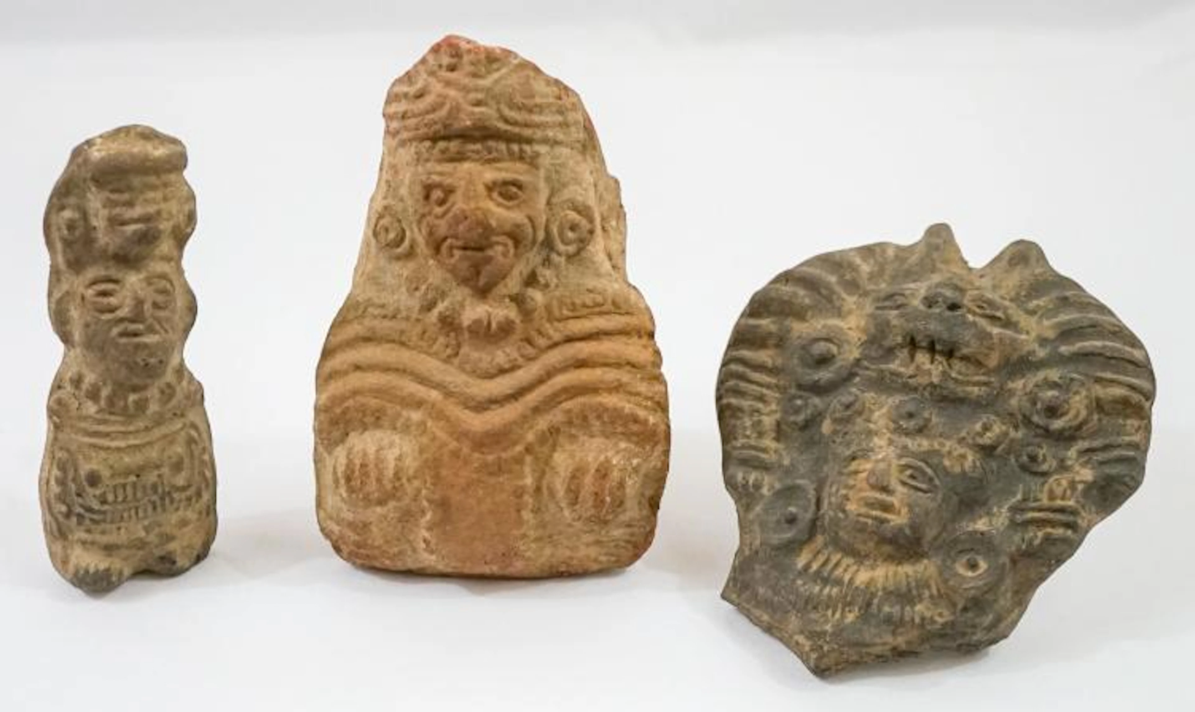 Three Pre-Columbian Mexican Figures, Fragments